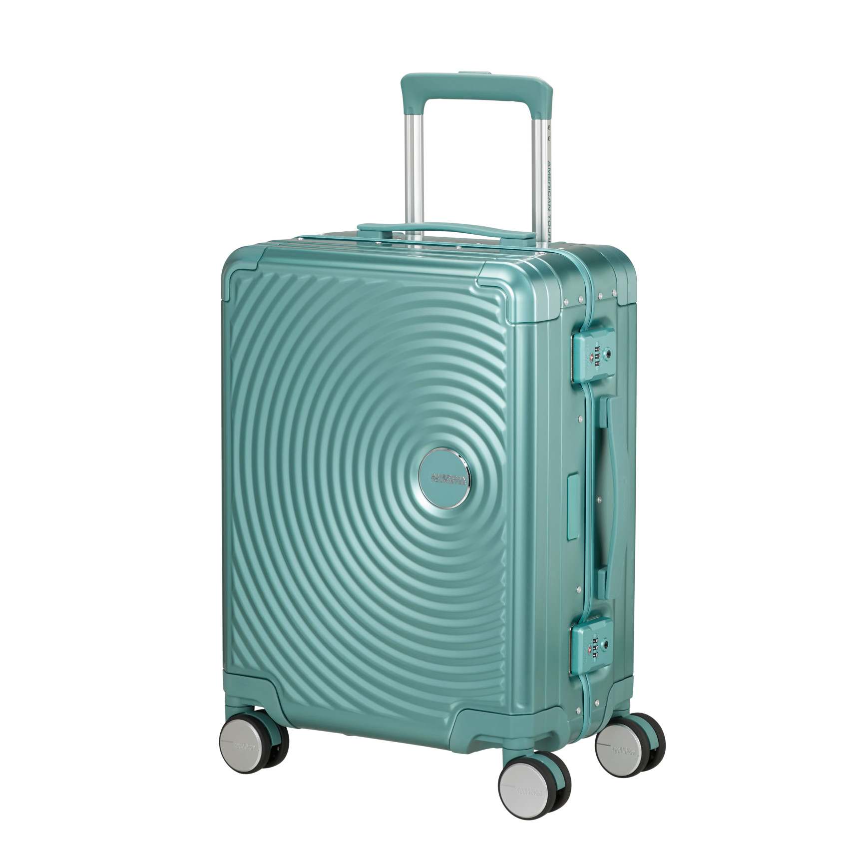 Aluminum suitcase with 4 wheels size S AMERICAN TOURISTER
