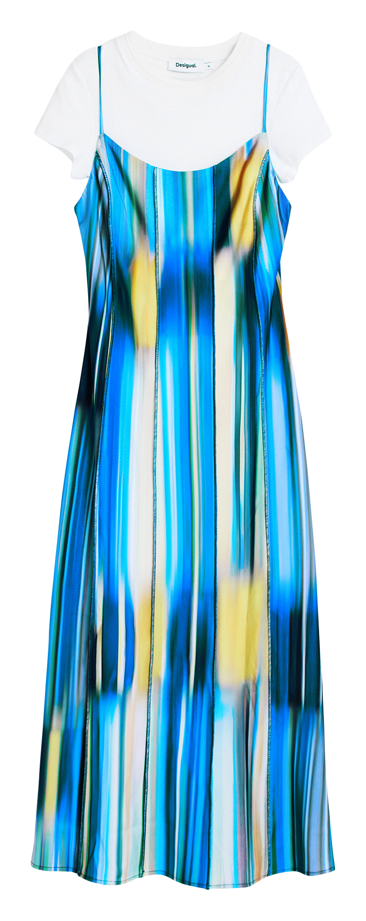 Robe fluide 2 en 1 imprimée  DESIGUAL Bleu