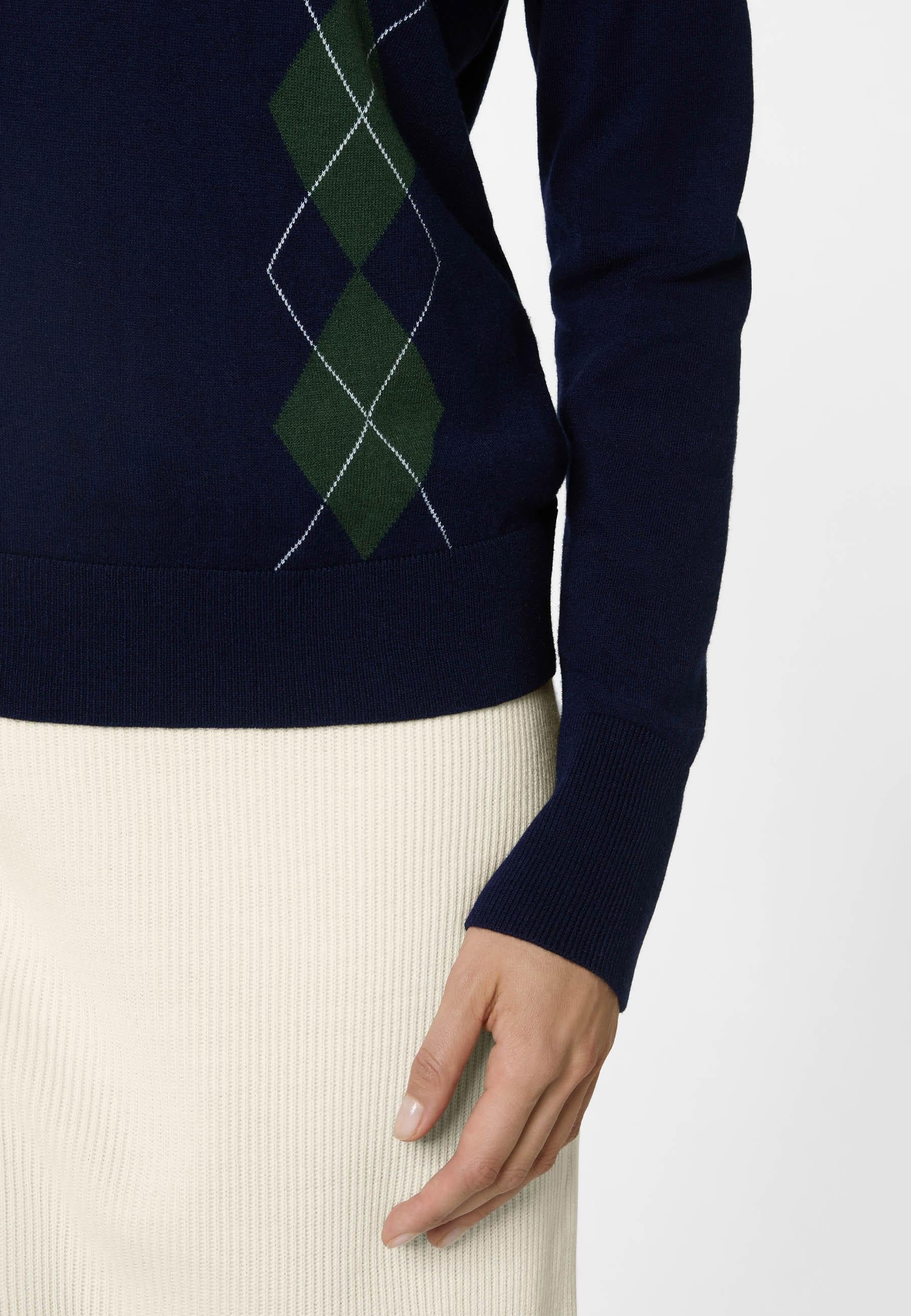 Chat jacquard sweater RODIER Blue