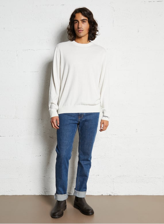 Gerade geschnittene Jeans aus Baumwoll-Mix - Look 2