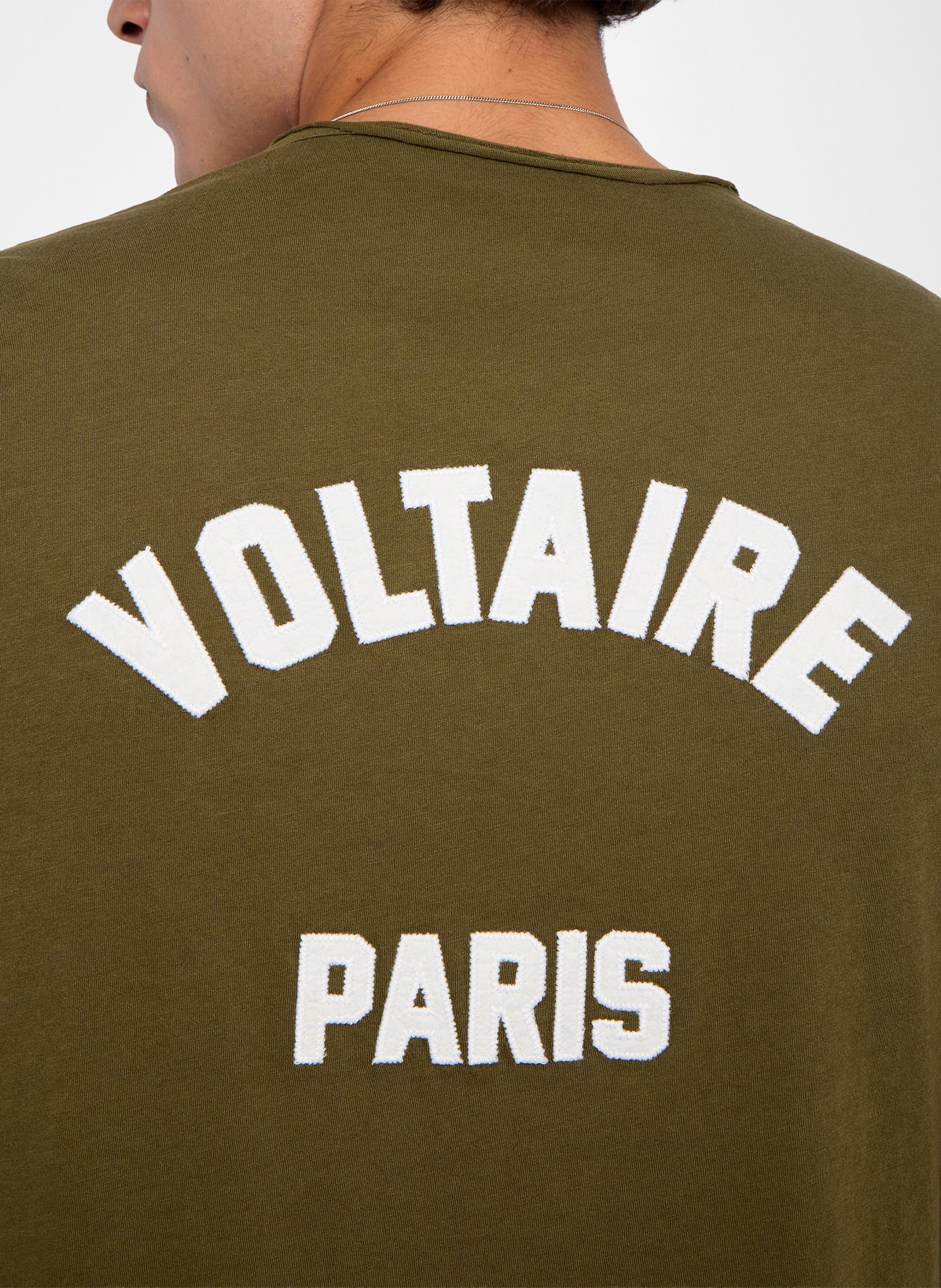 Straight-cut cotton henley T-shirt ZADIG&VOLTAIRE Green