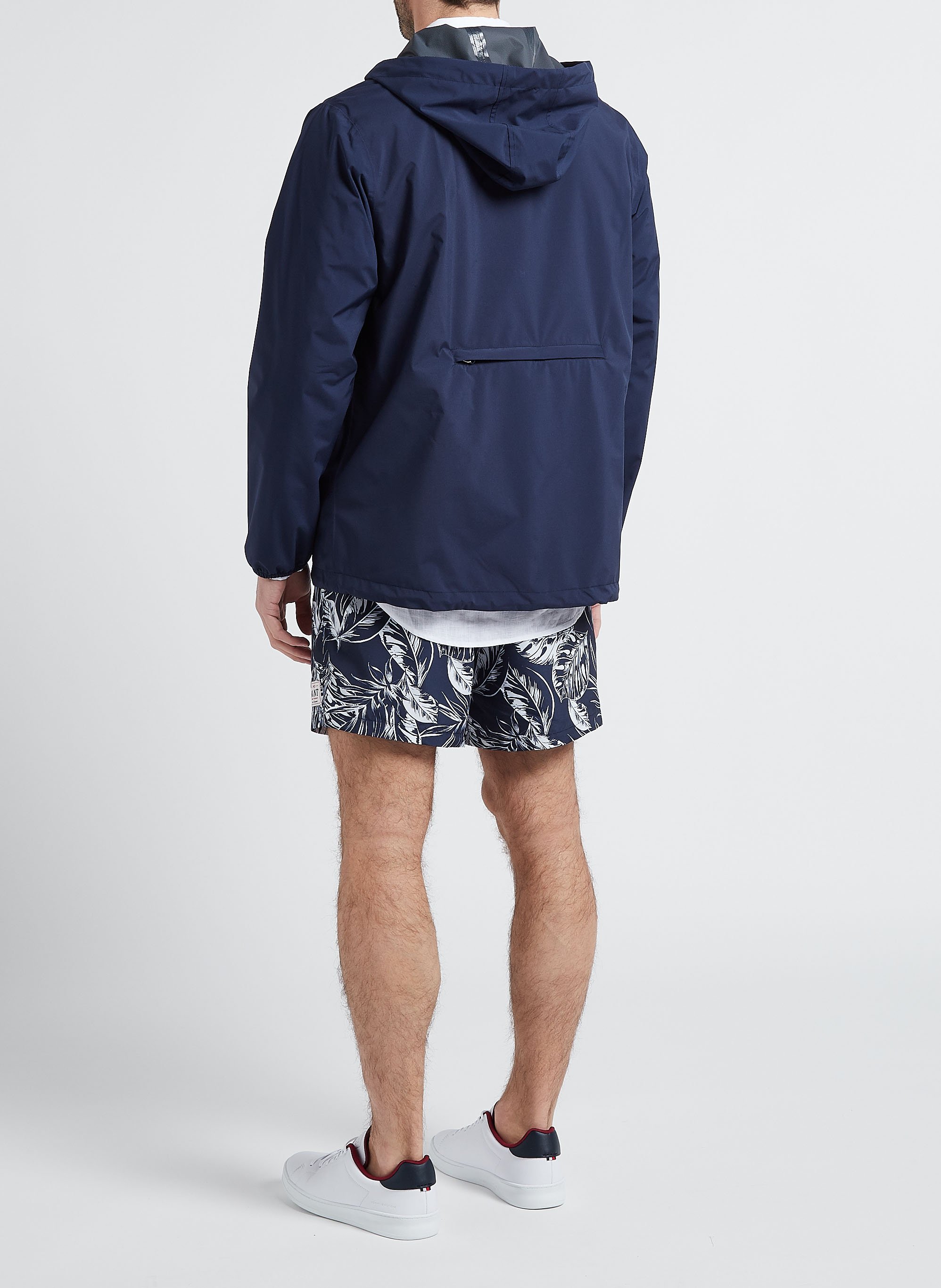 Kurze Regenjacke mit Kapuze FLOTTE Blau