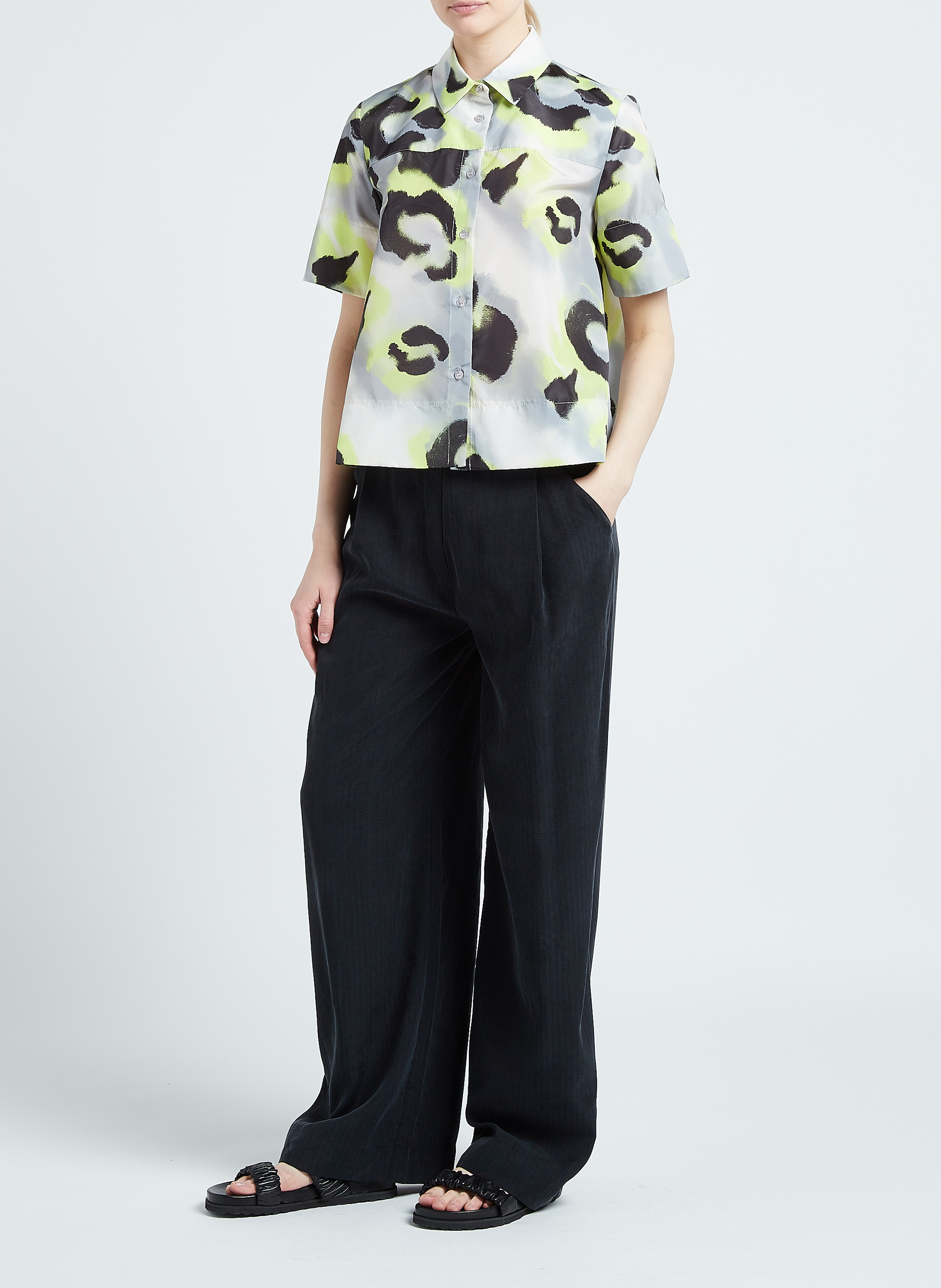 Bluse mit Animal-Print IMPERIAL Grau