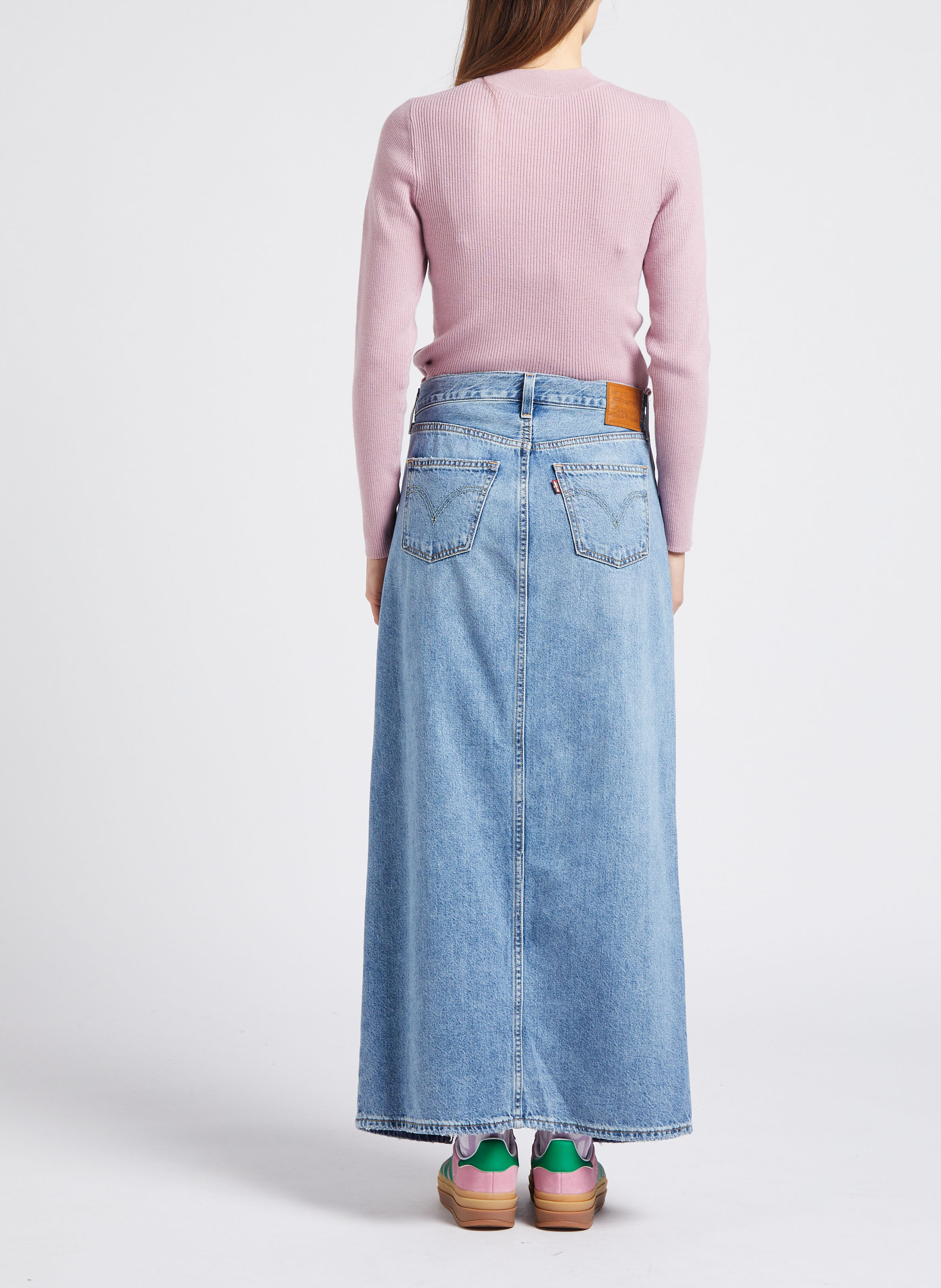 Pull col rond en maille côtelée LEVI'S Bleu