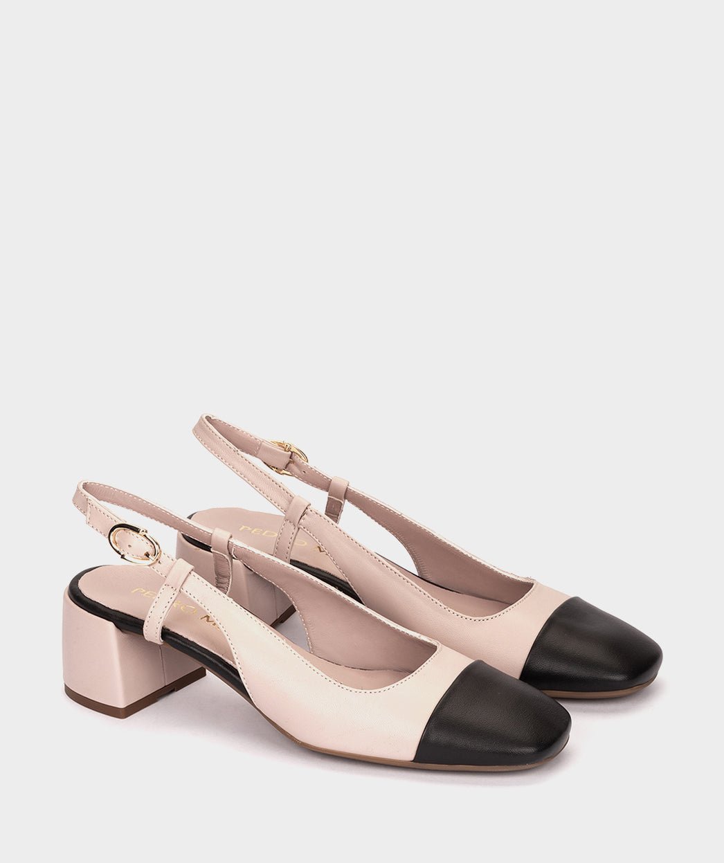 <p>Blush pink leather high heels.</p> PEDRO MIRALLES Pink