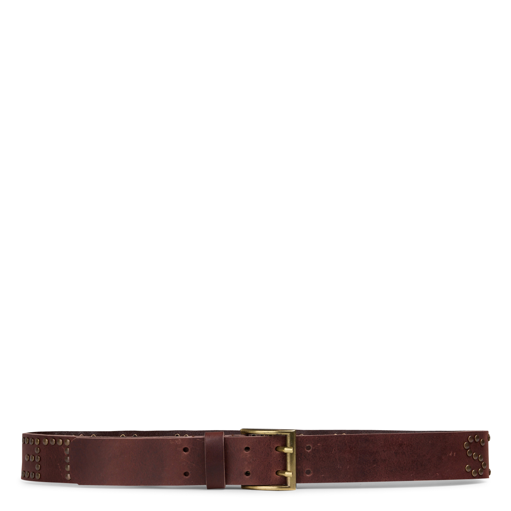 Ceinture en cuir LE TEMPS DES CERISES Marron