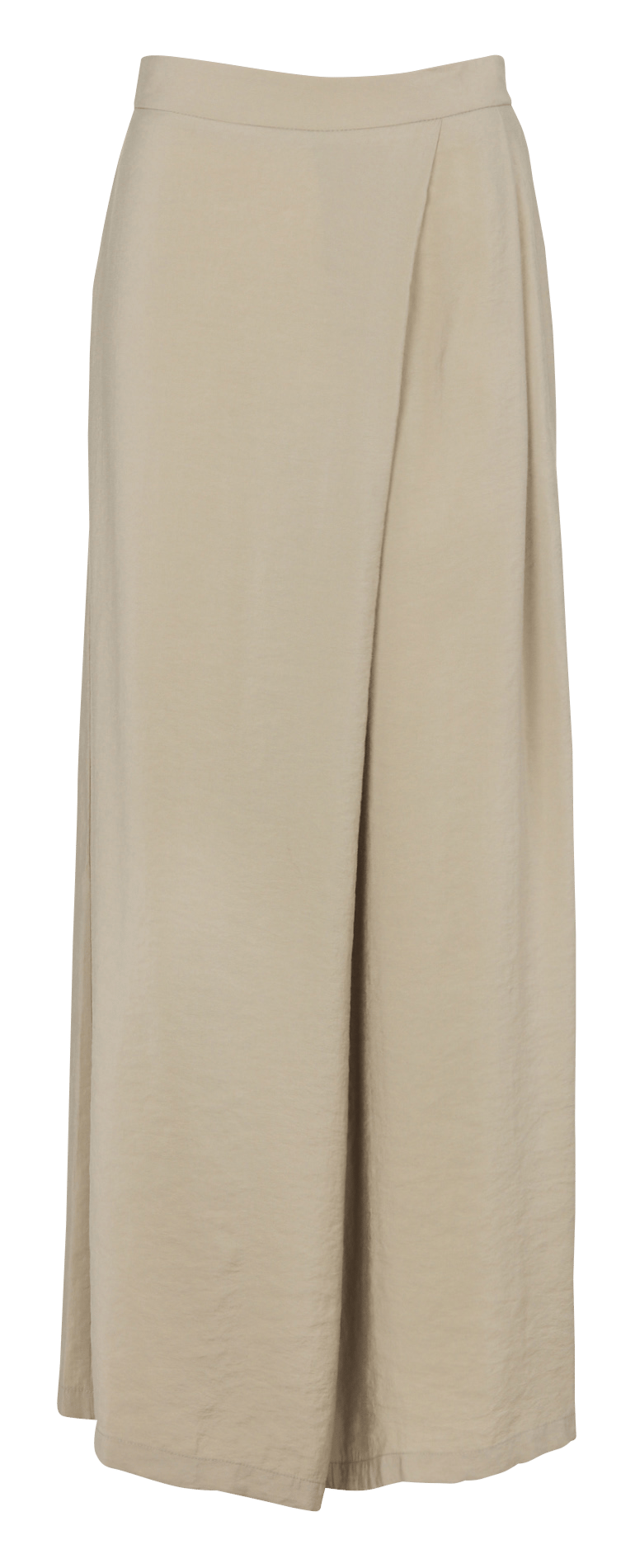 High-waisted plain long crossed pants HUMILITY Green