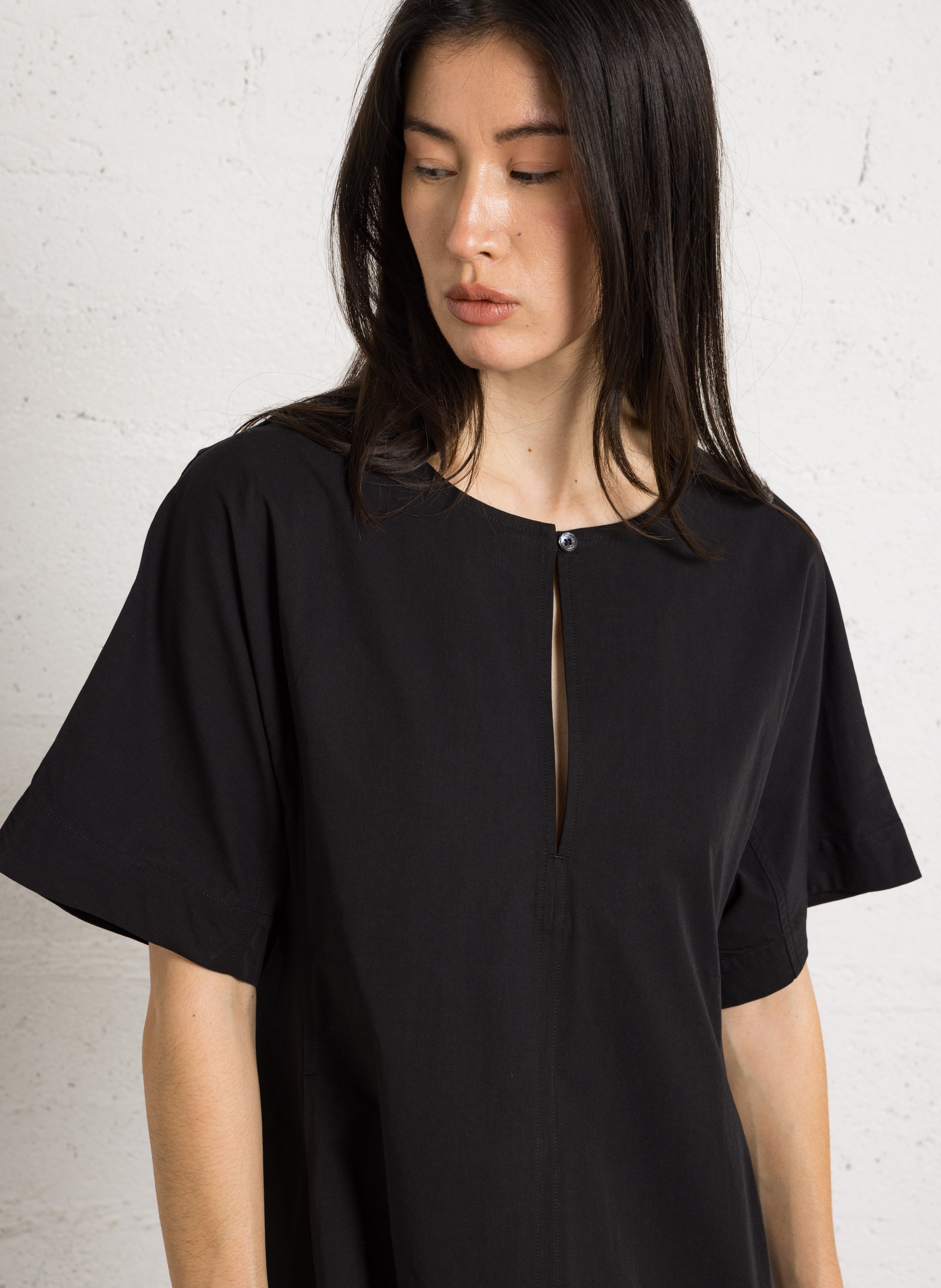 Langes einfarbiges Kleid RUE DE TOKYO Schwarz