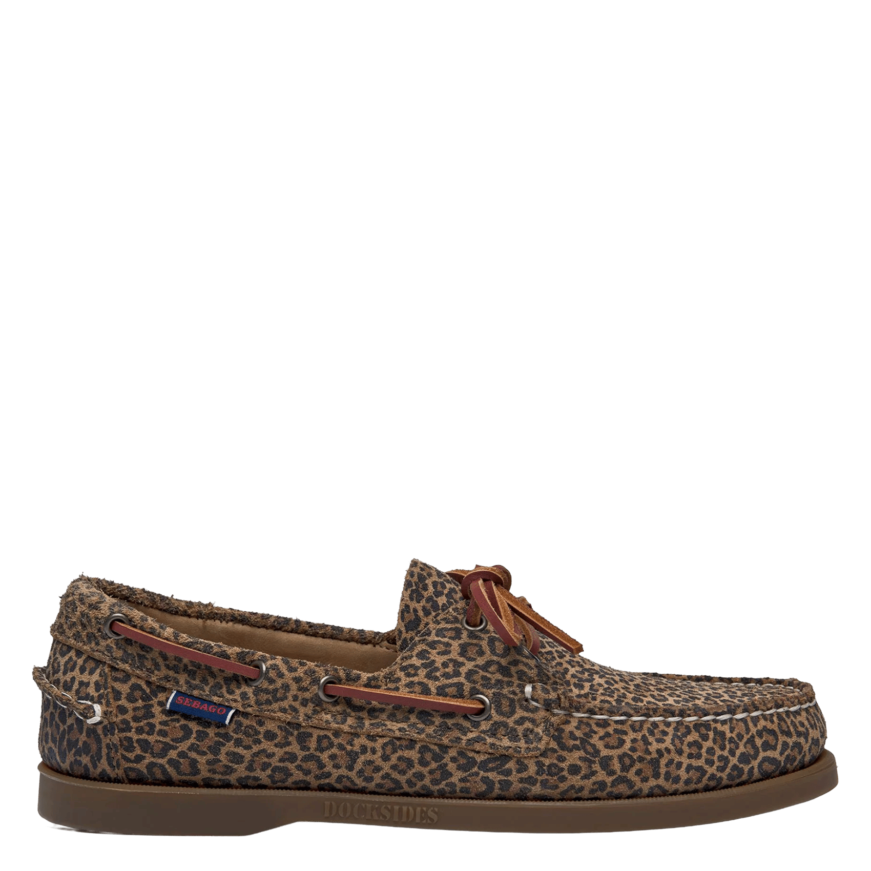 Leoparden-Wildleder-Bootsschuhe SEBAGO Mehrfarbig