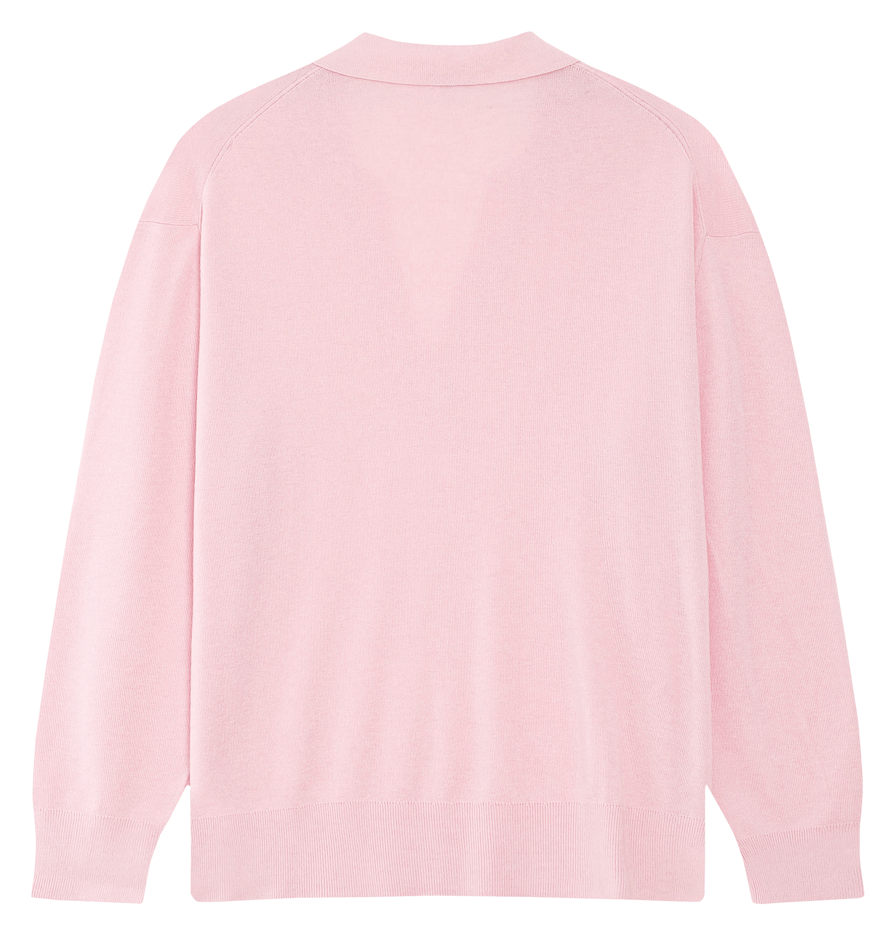 Oversize Pullover mit klassischem Kragen aus Strick GRACE ET MILA Rosa