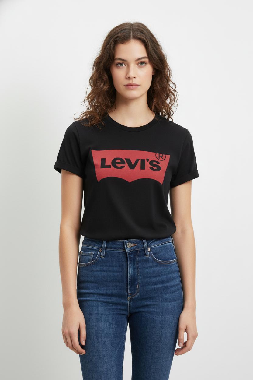 Tommy Badge T-shirt LEVI'S - Seconde main Black
