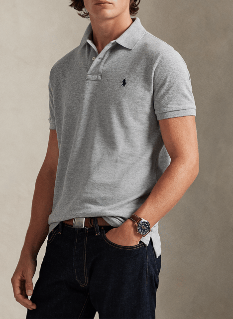 Baumwoll-Poloshirt - tailliert, kurzärmlig POLO RALPH LAUREN