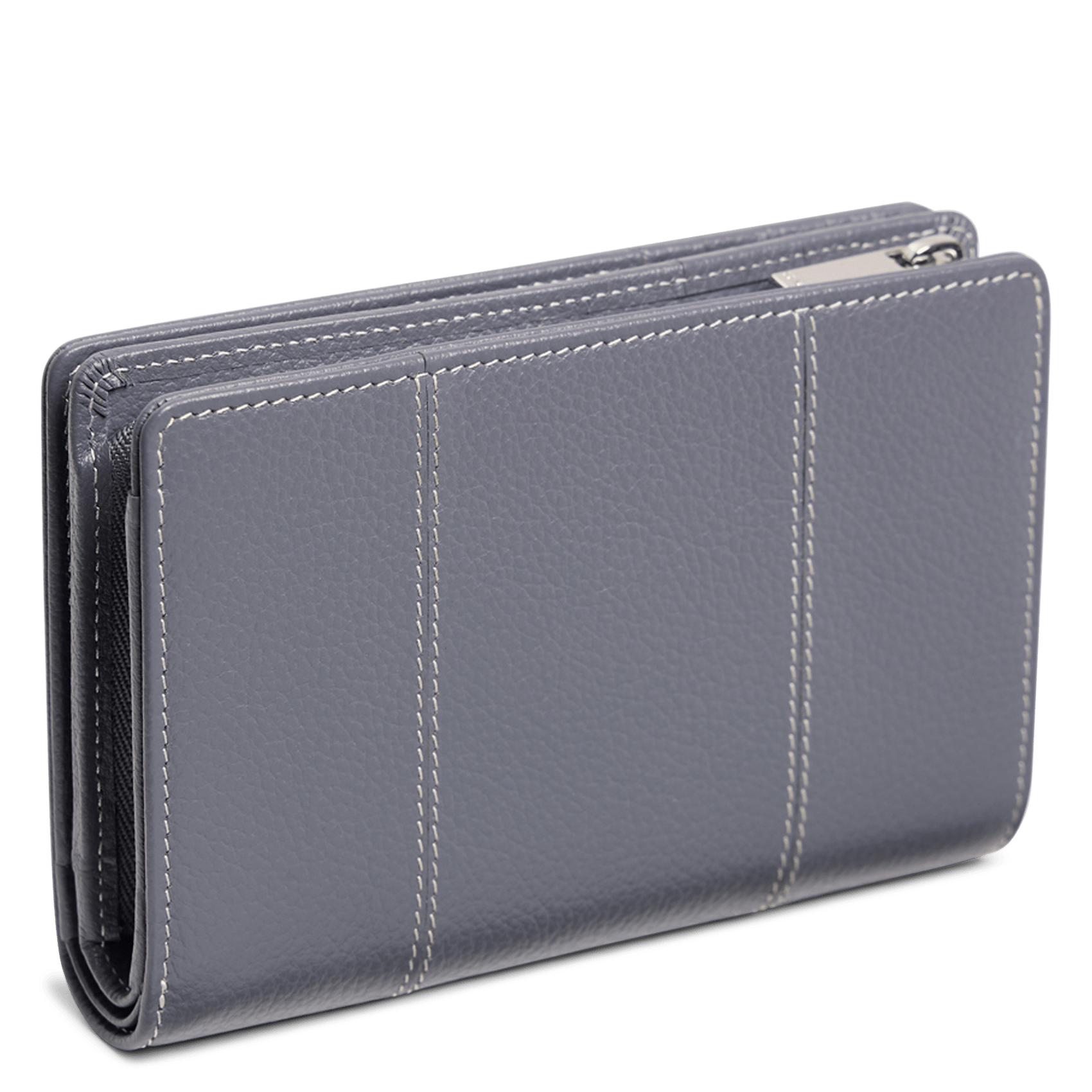 Portefeuille en cuir de vachette LE TANNEUR Bleu
