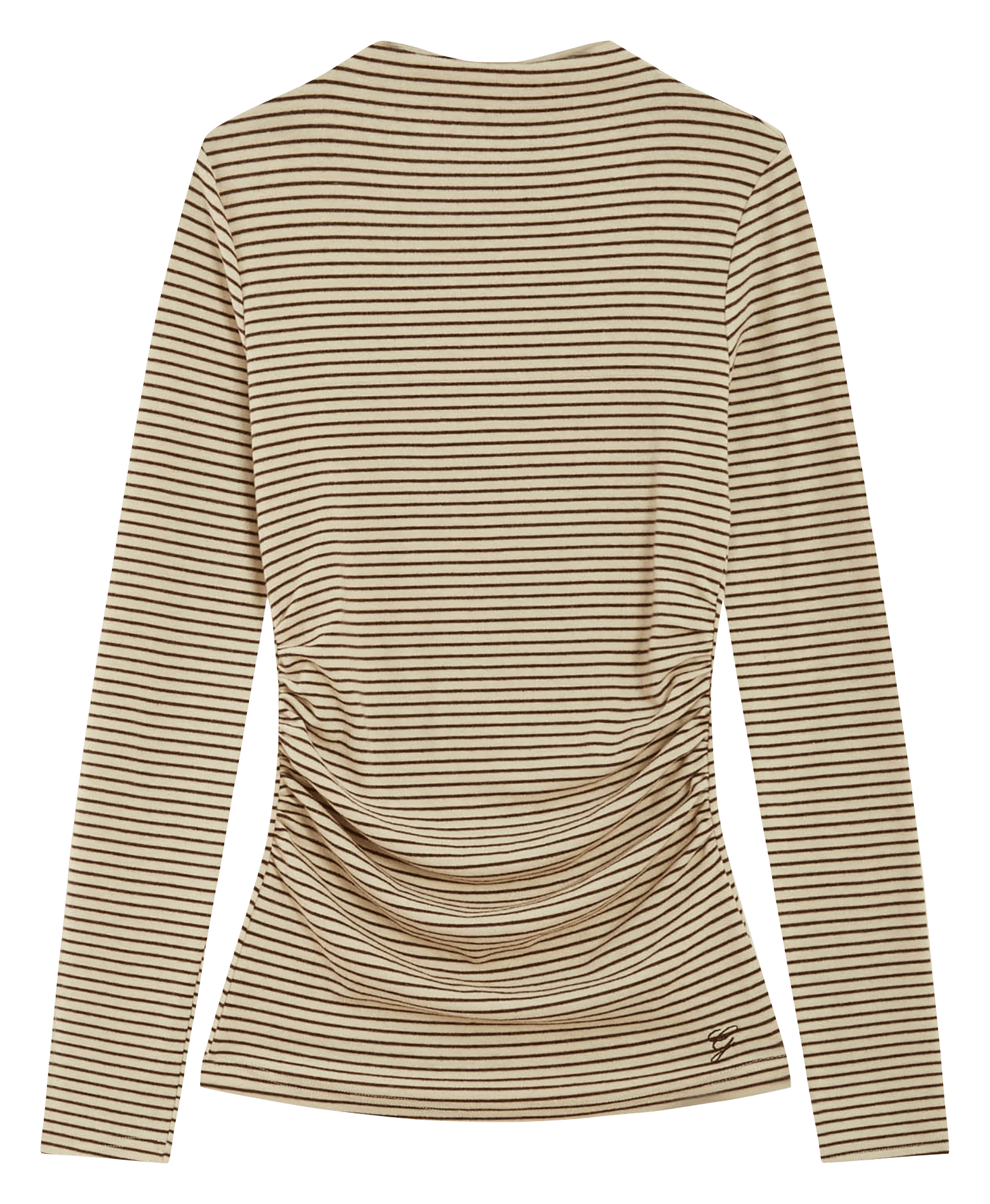 T-shirt manches longues moulant GRACE ET MILA Beige