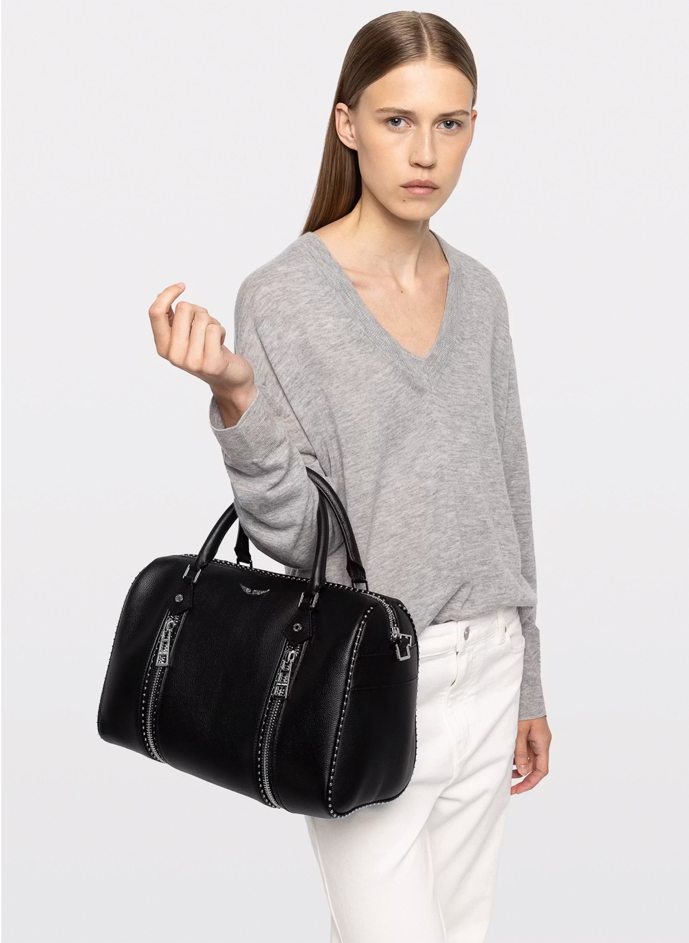 Leather tote bag ZADIG&VOLTAIRE Black