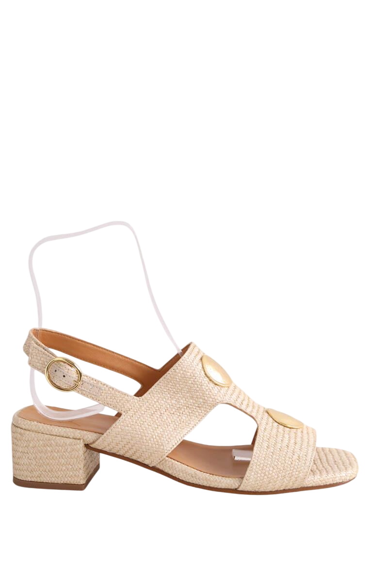 Faux leather sandals SEZANE - Seconde main Beige