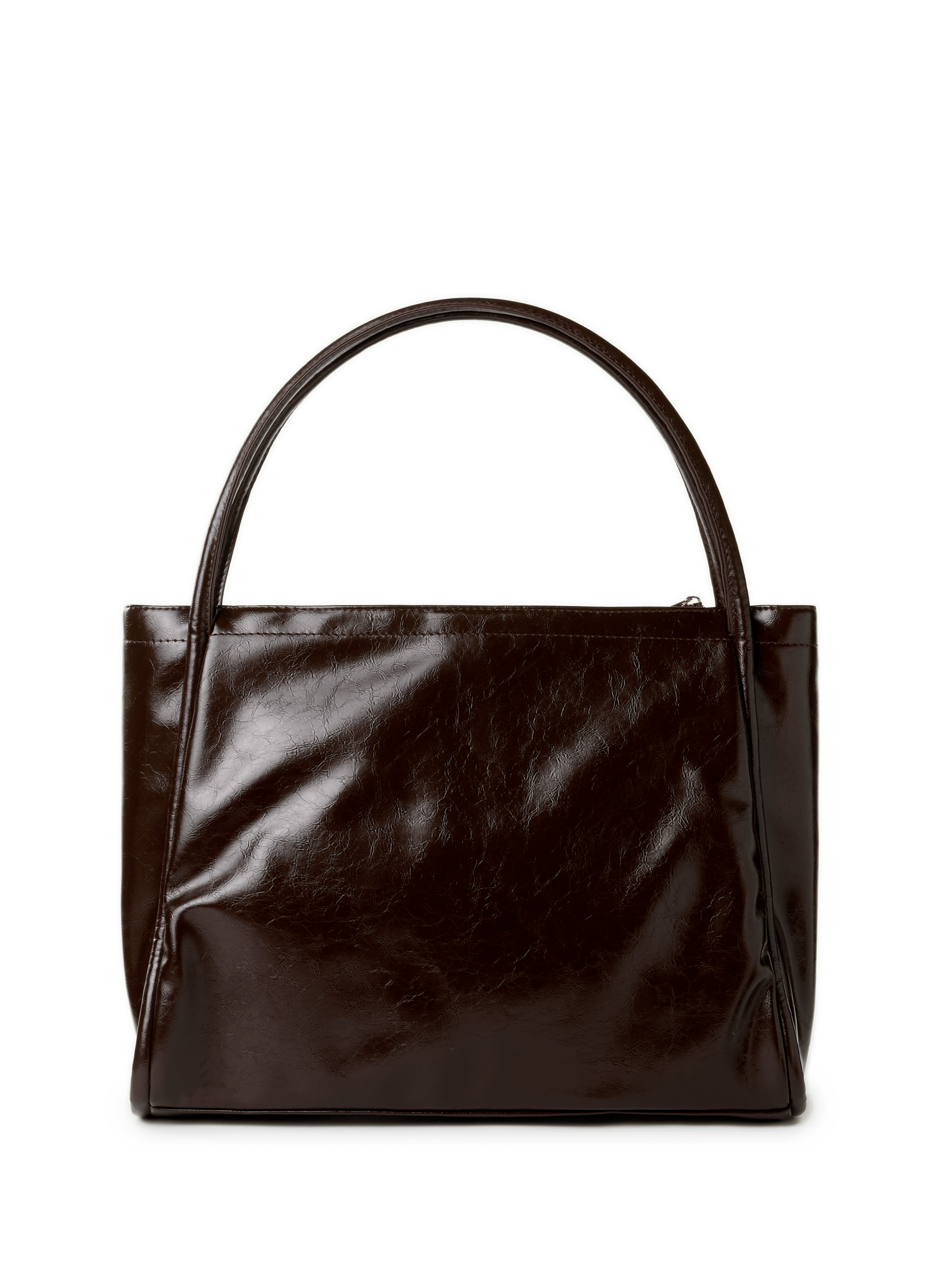 Crackled tote bag AU PRINTEMPS PARIS Brown