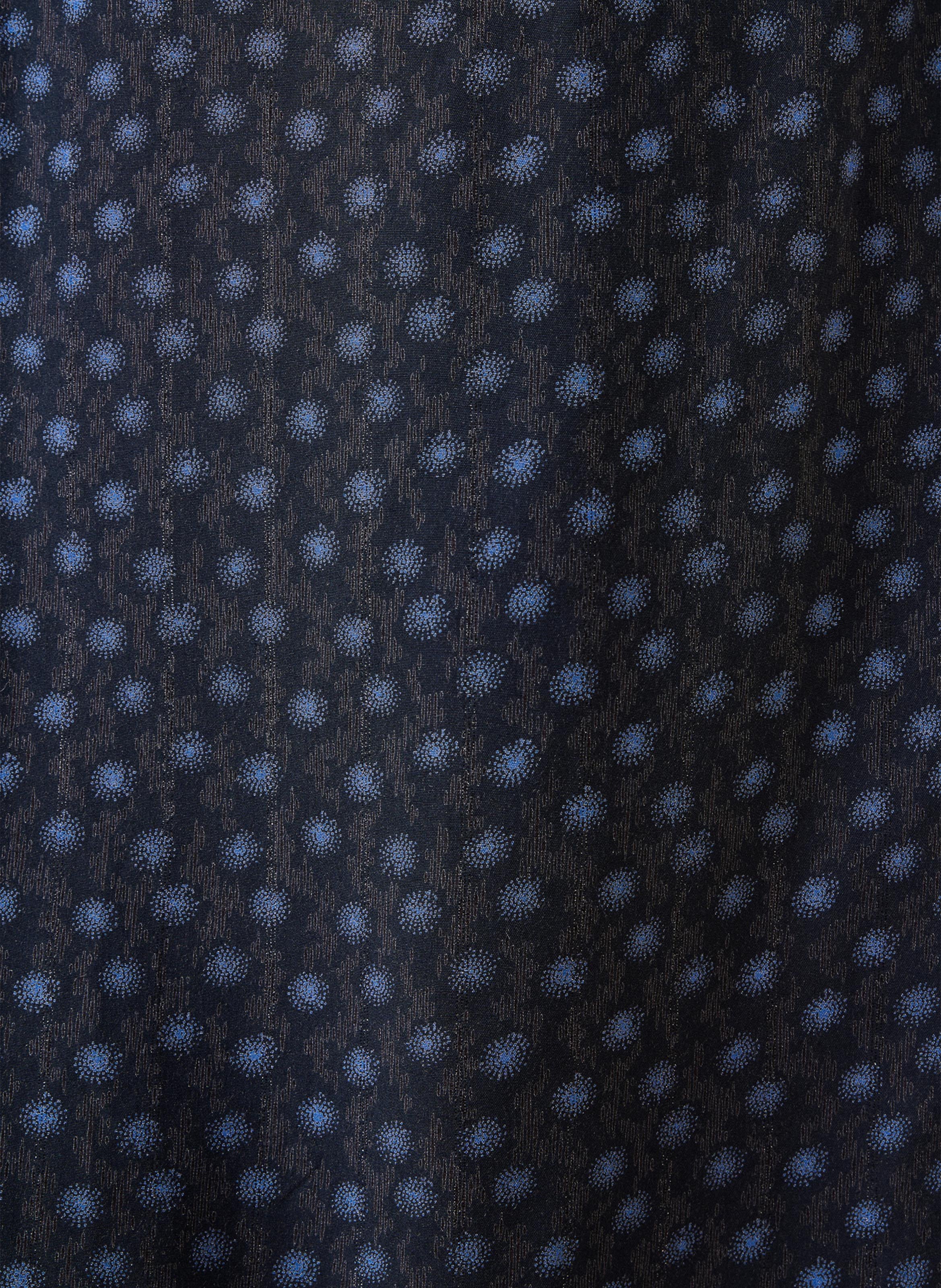 Rechte korte jurk met print LA FEE MARABOUTEE Blauw
