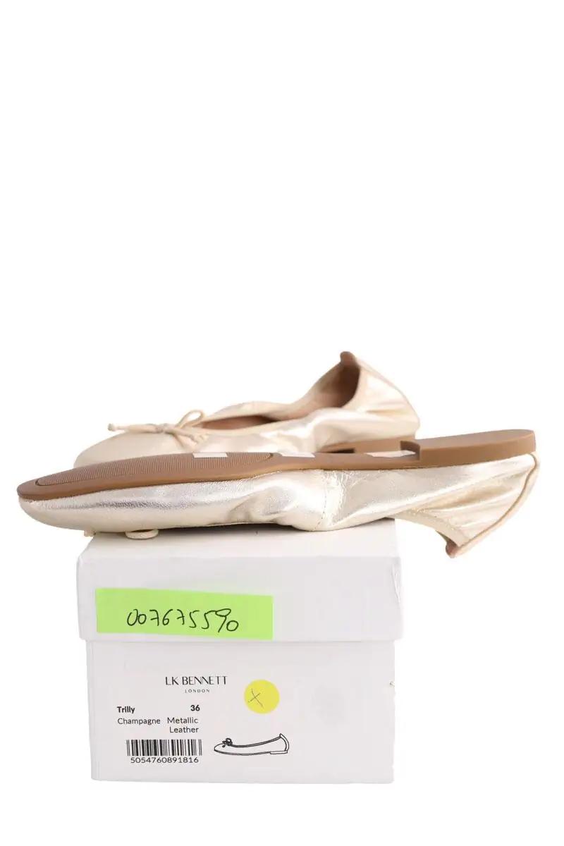 Ballet pumps LK BENNETT - Seconde Main Golden