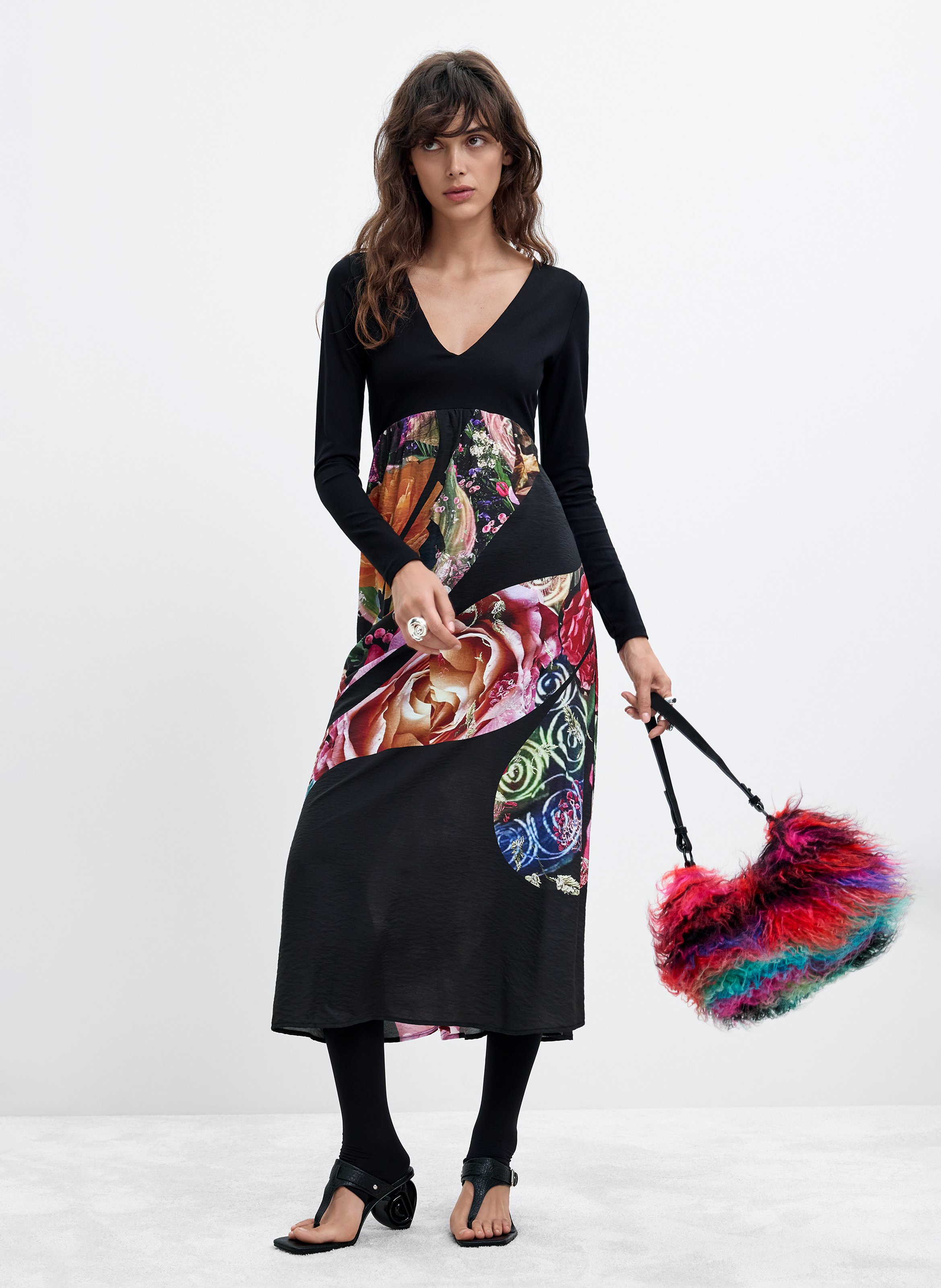 Sac effet fourrure imprimé DESIGUAL Multicolore