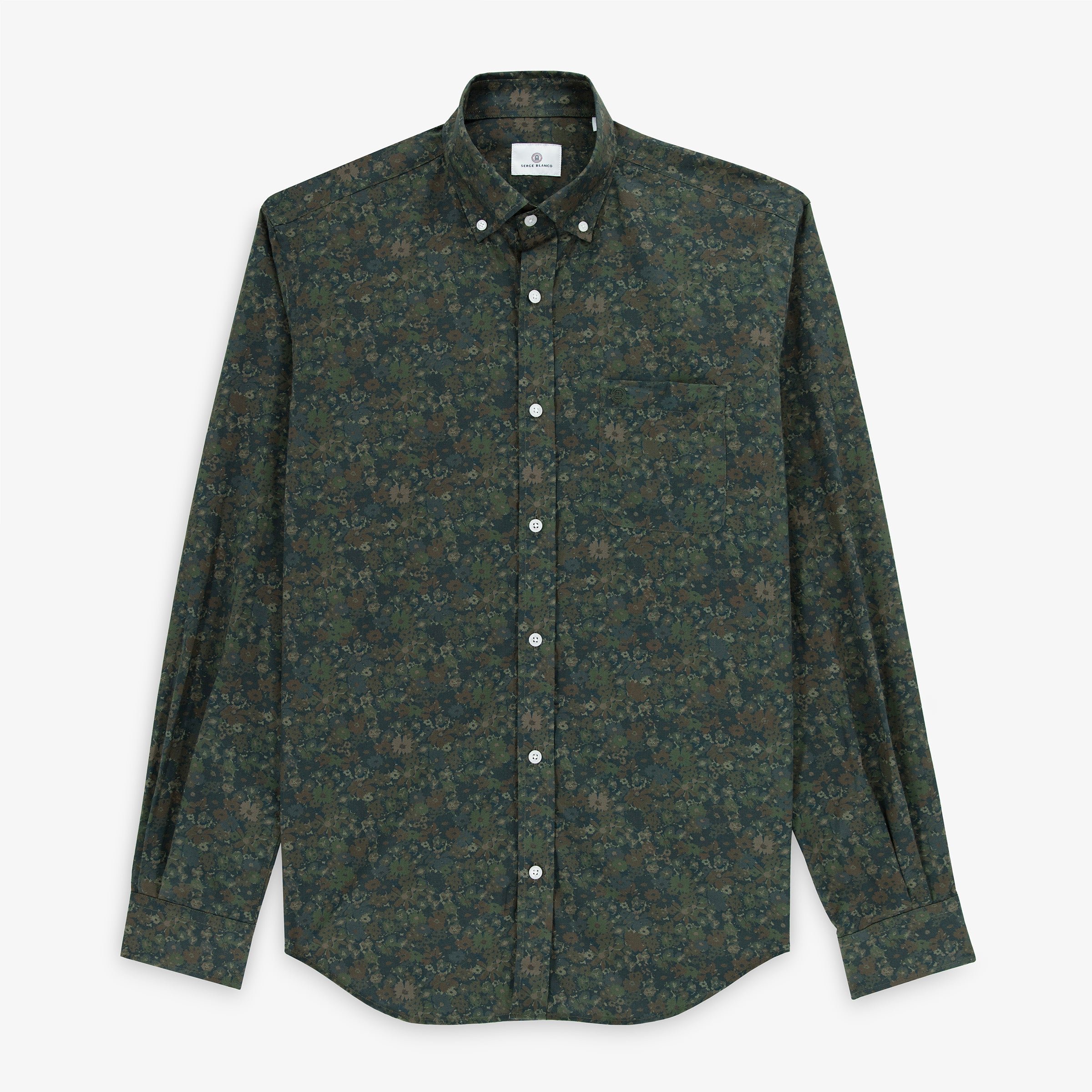 Long-sleeved cotton shirts SERGE BLANCO Khaki