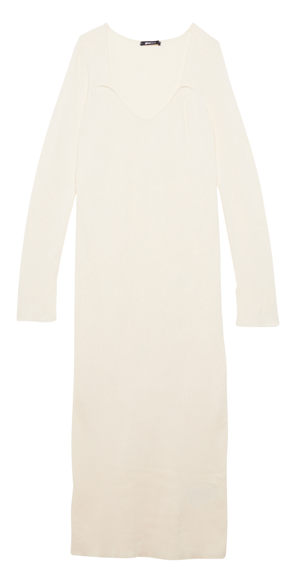 Long round-neck ribbed-knit dress GINA TRICOT