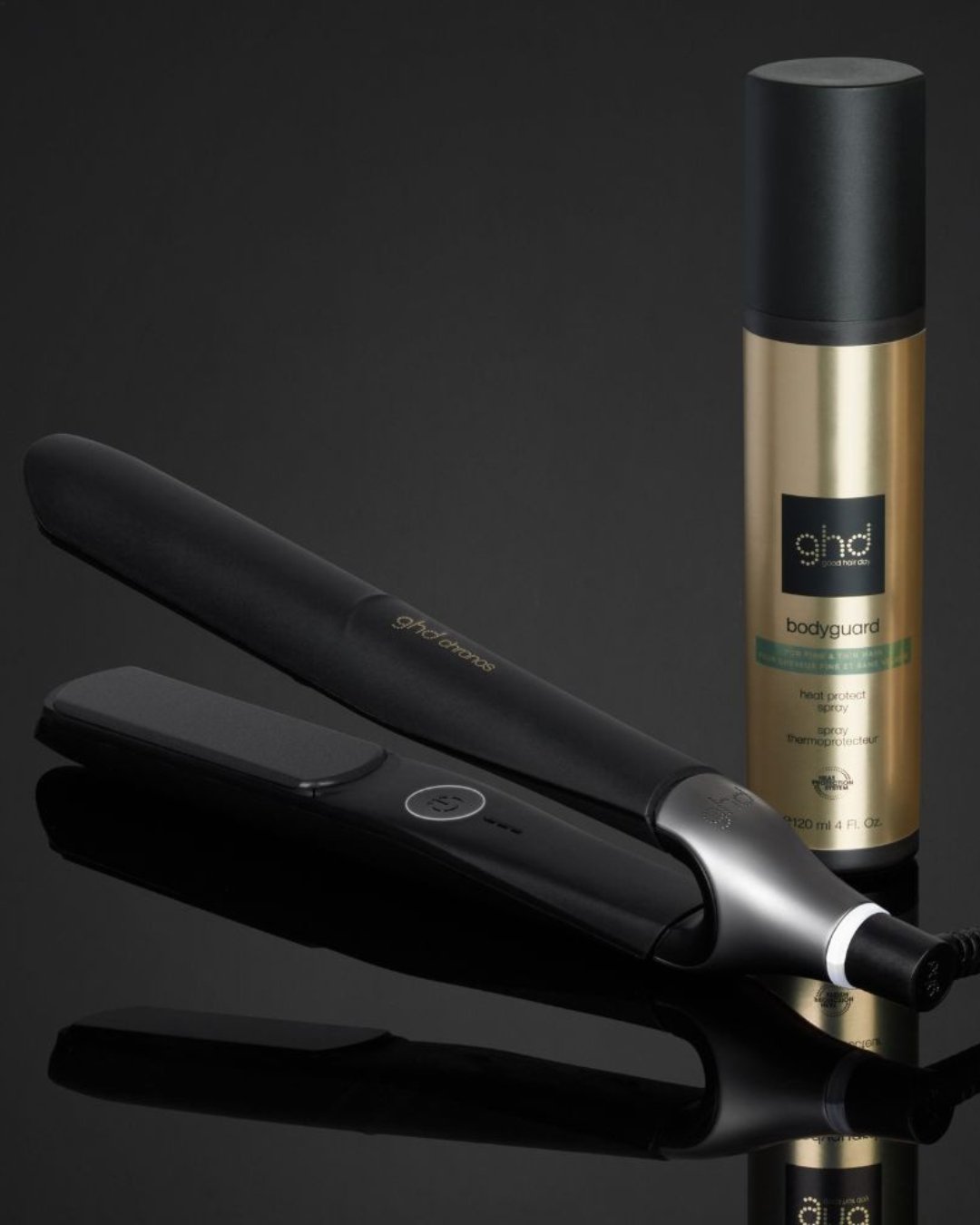 BODYGUARD Thermoprotective spray for fine hair GHD Noir