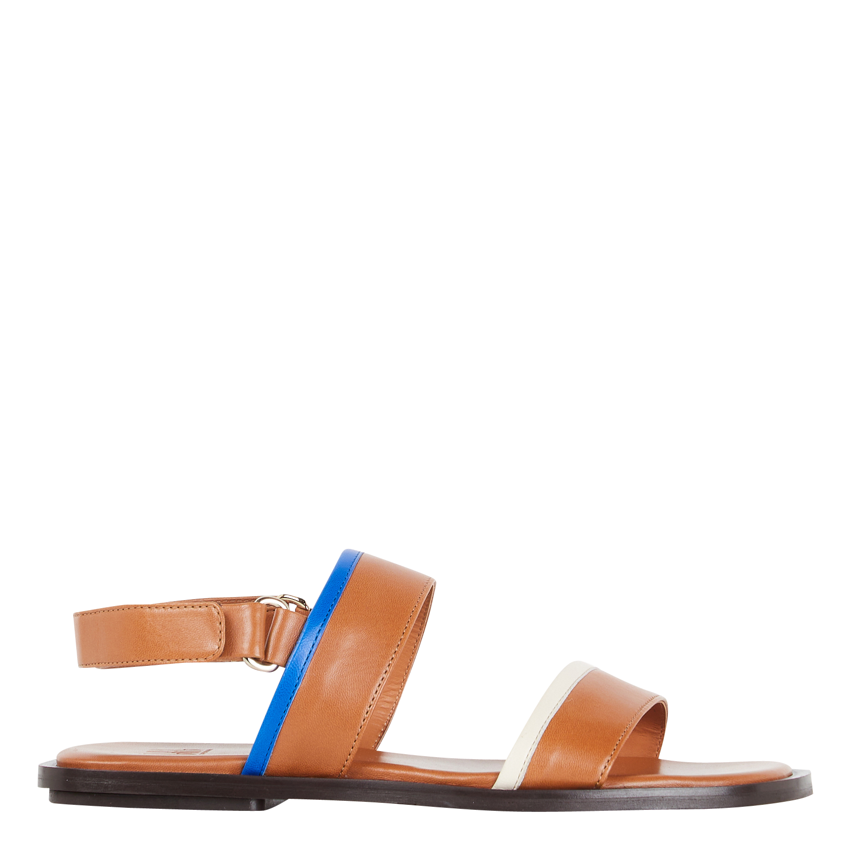 Gladde, leren, platte sandalen BILLI BI Veelkleurig