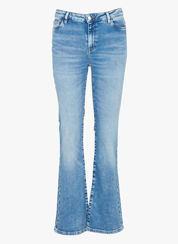 Jeans bootcut in denim stretch lavato Blu Maison 123 Donna