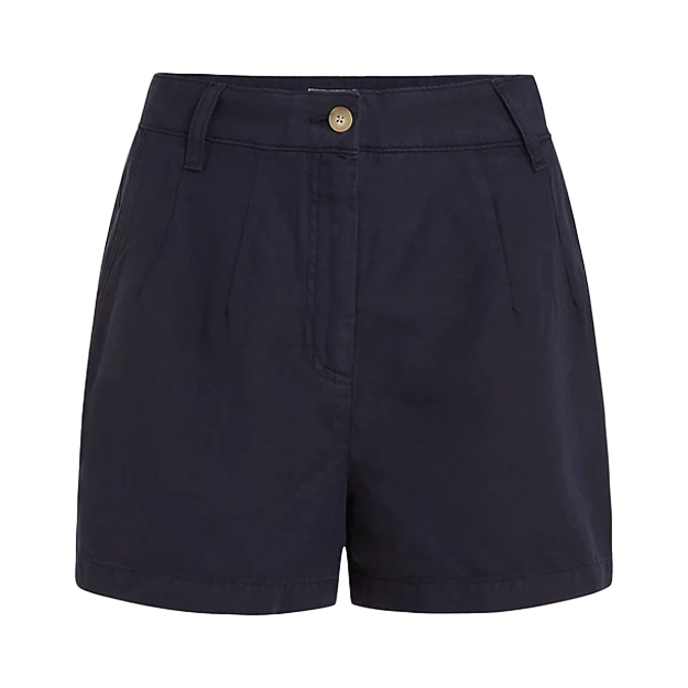 Short droit en coton organique mélangé TOMMY HILFIGER Bleu