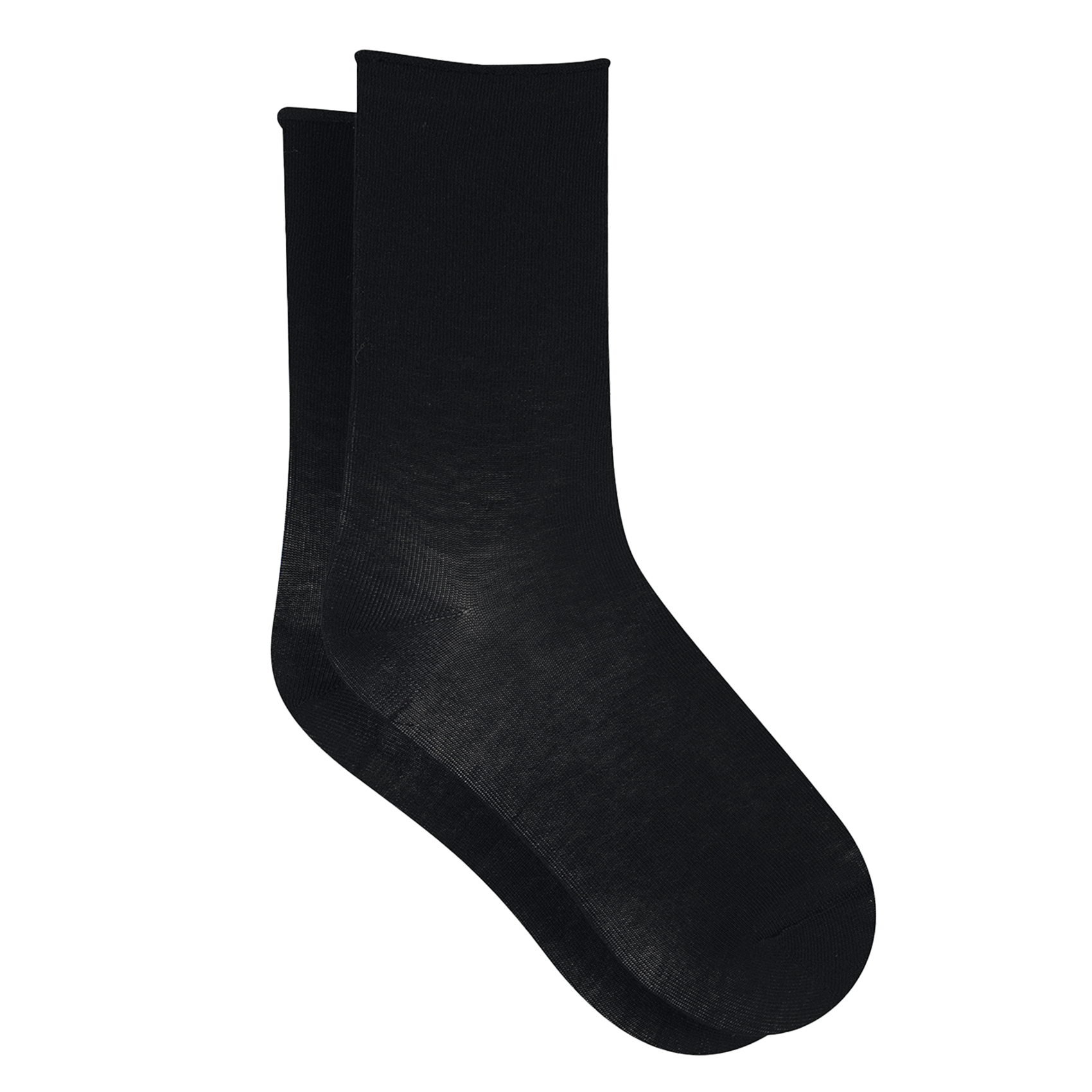 Cotton socks with logo BLEUFORET Black