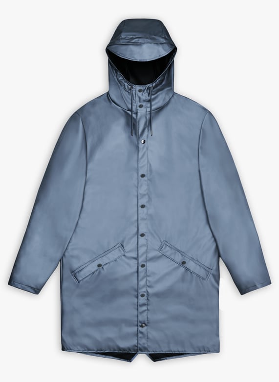 Coupe vent impermeable a capuche Bleu