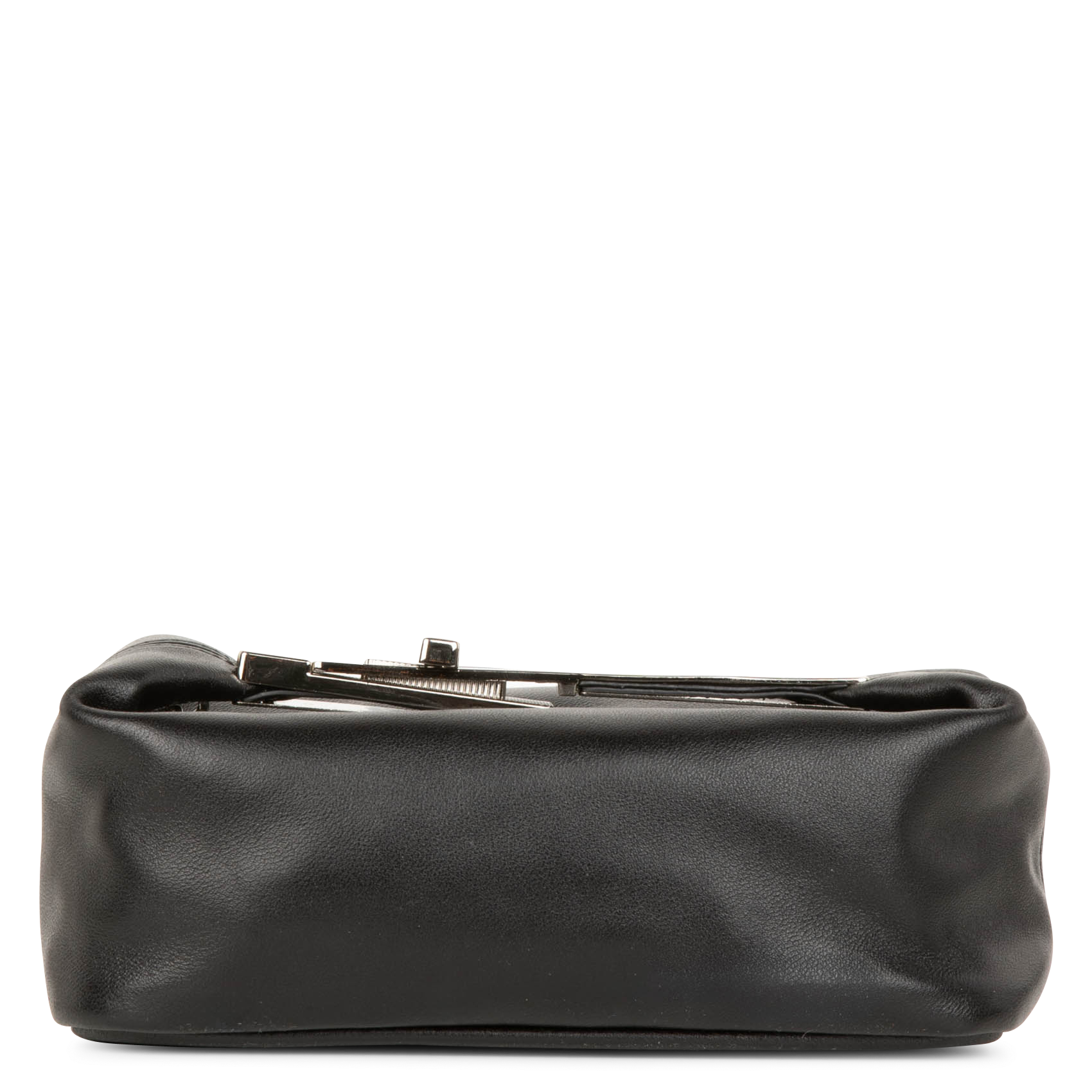 Small leather bag with metal handle BERENICE