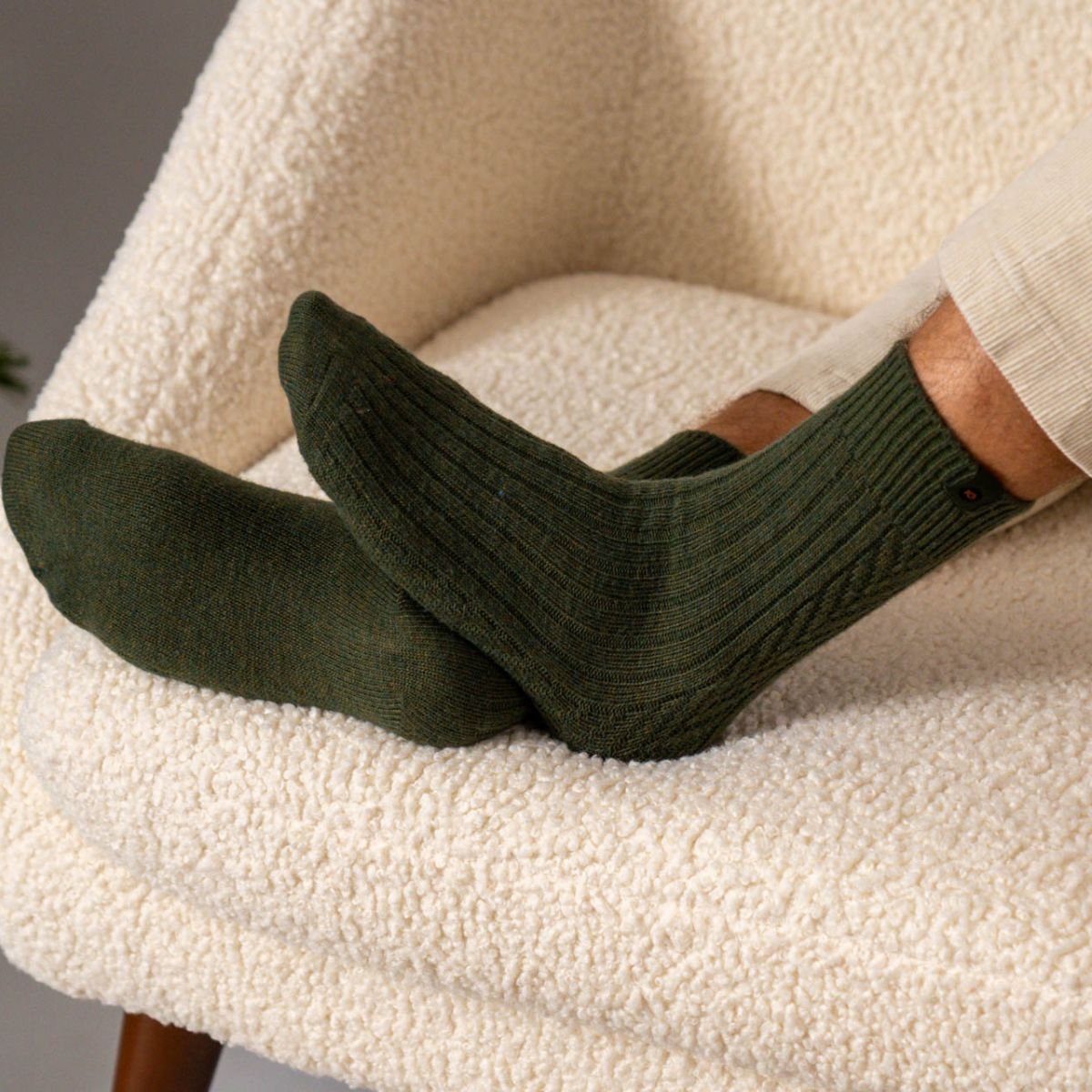 Chaussettes en laine BILLYBELT Vert