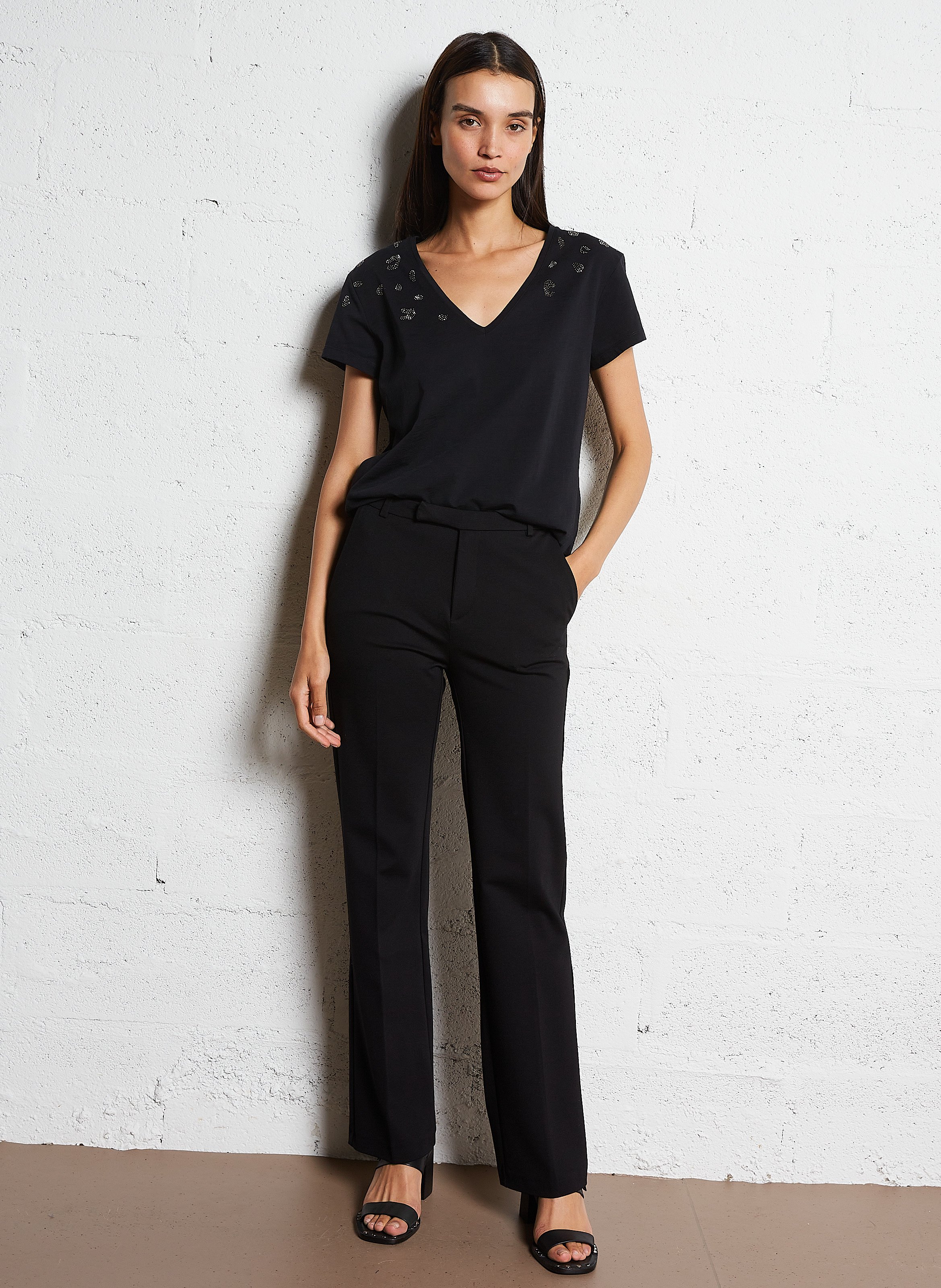 Bundfaltenhose IKKS Schwarz