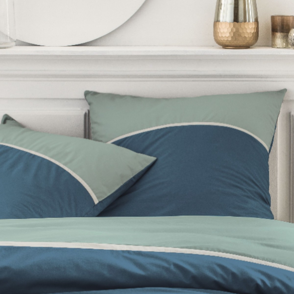 Cotton bedding set TODAY LINGE DE MAISON Green