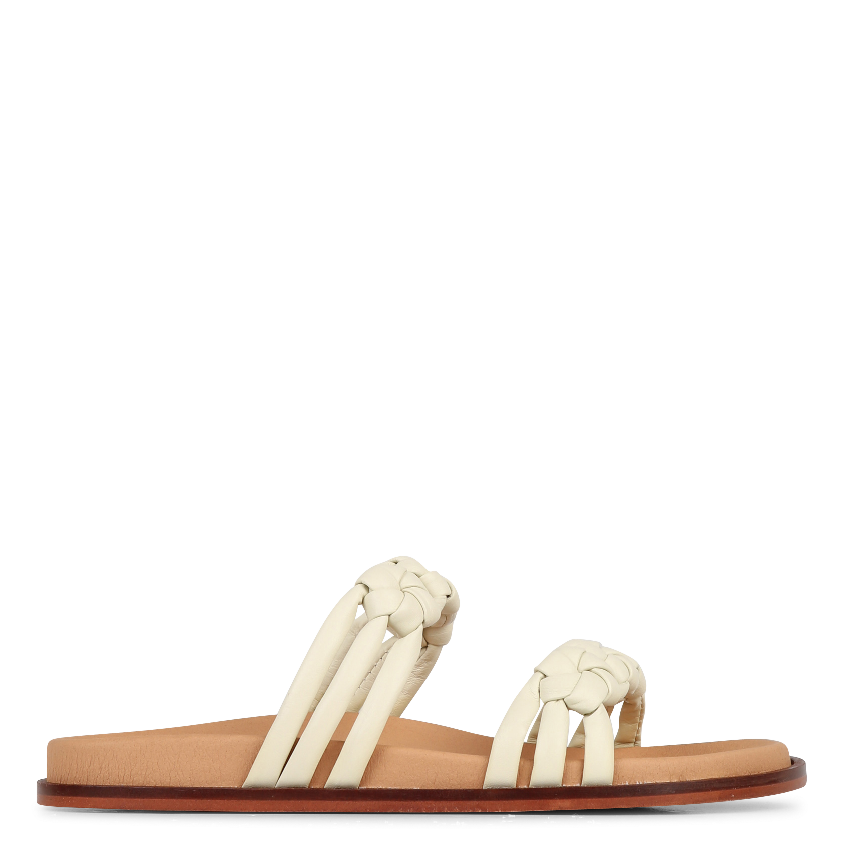 Sandales plates en cuir KOSMA MENORCA Blanc