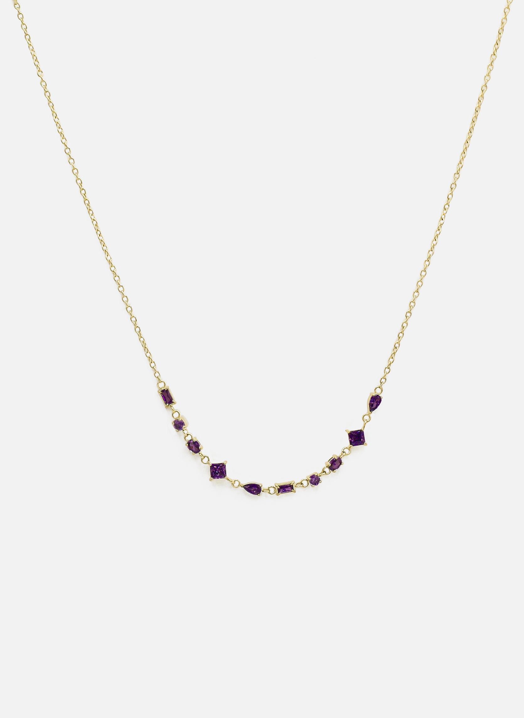 Sofia chain necklace AEC Paris Purple