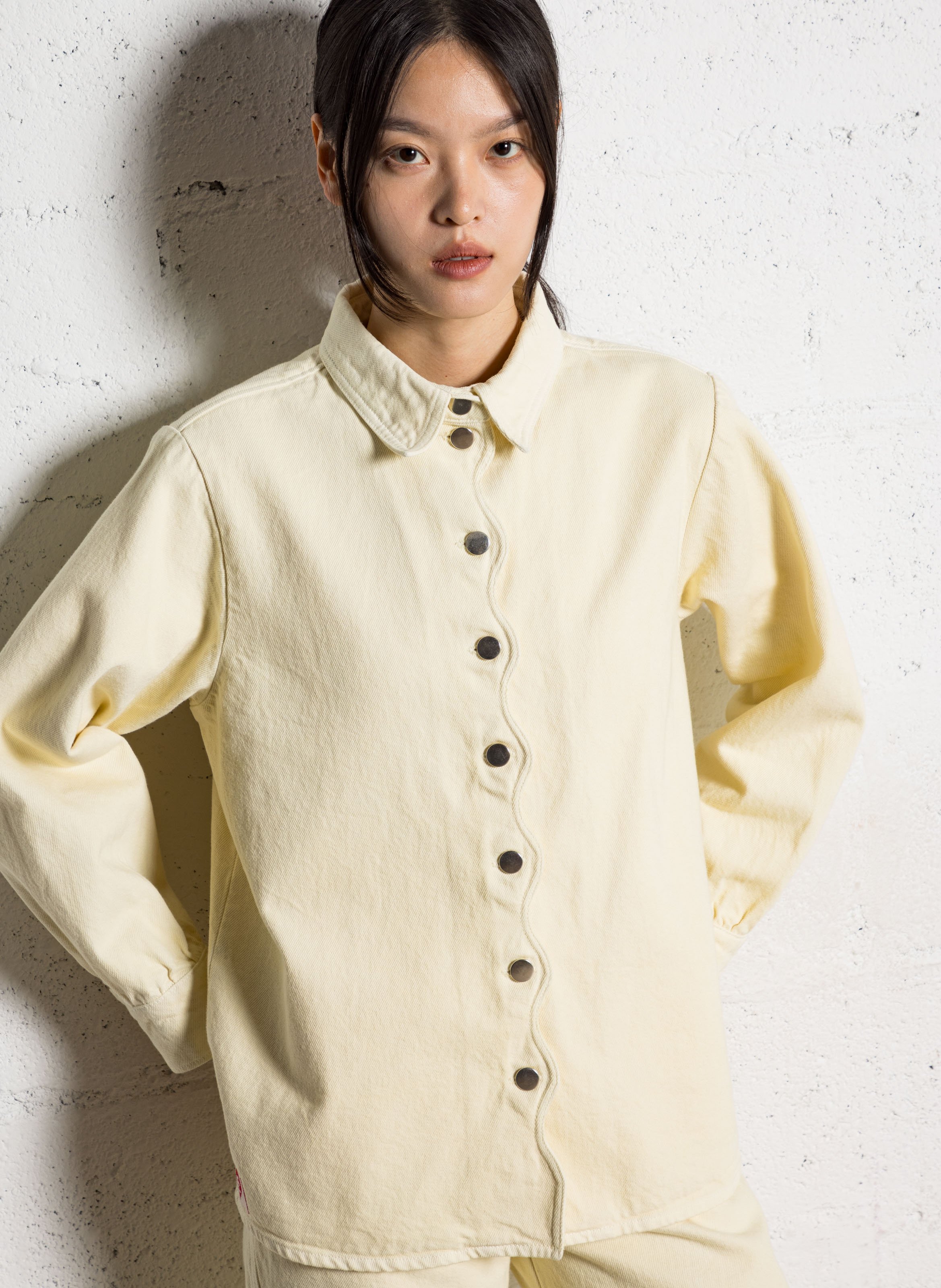 Colonel plain shirt ELISE CHALMIN Yellow