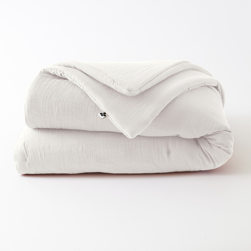 Cotton gauze bedspread or end-of-bed throw L'EFFET PAPILLON