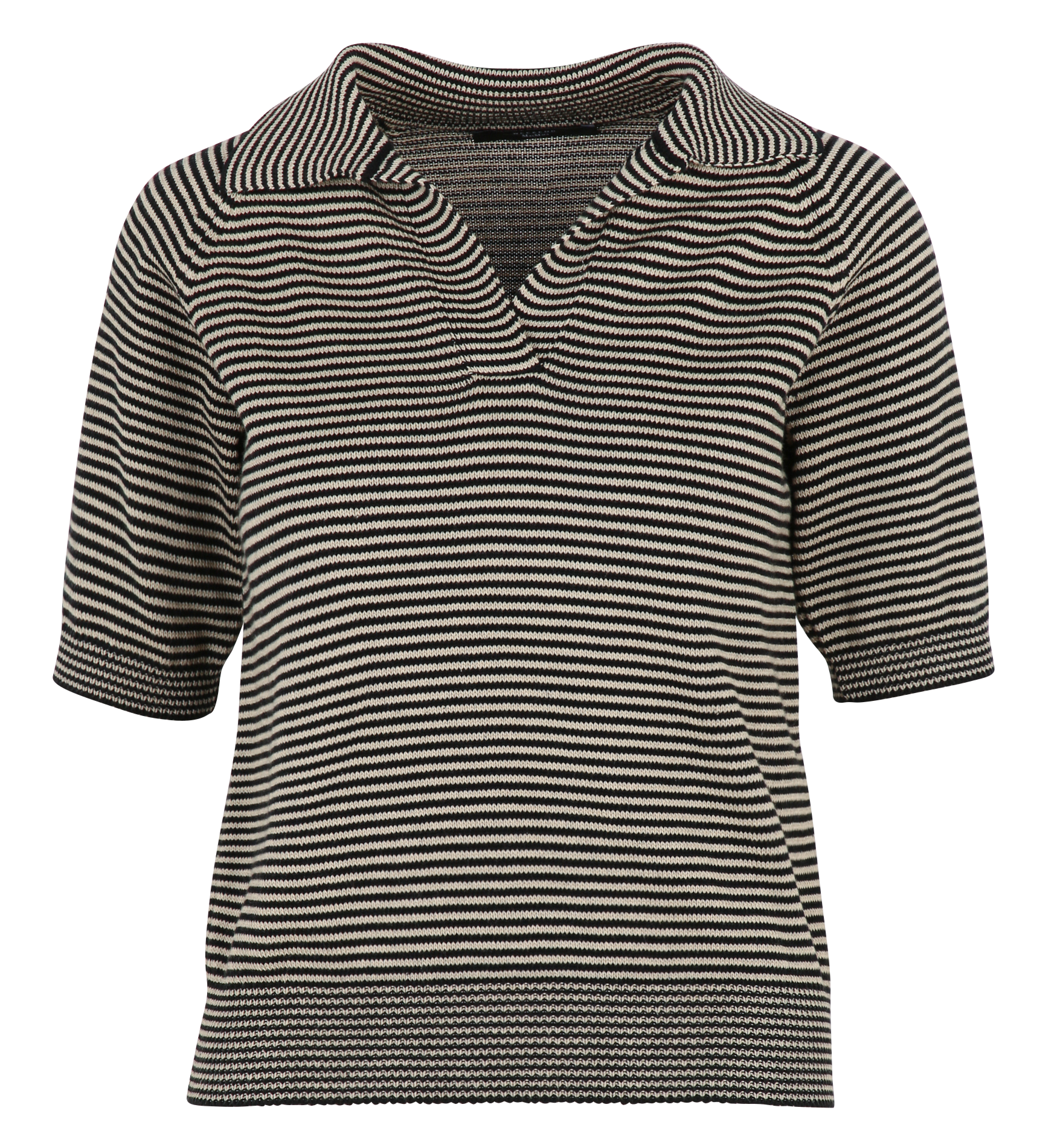 Striped straight cotton polo shirt MAX MARA WEEK END Beige