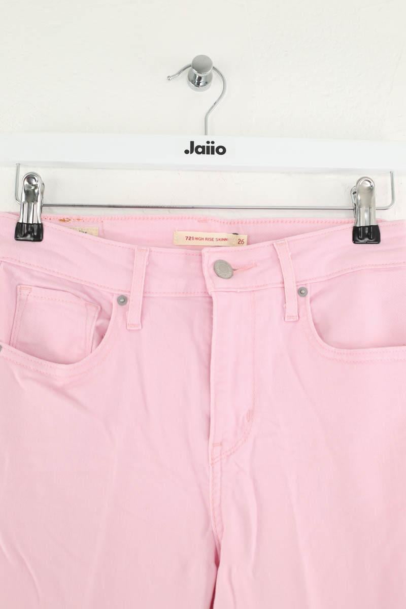 Jean slim 721 en coton LEVI'S - Seconde main Rose