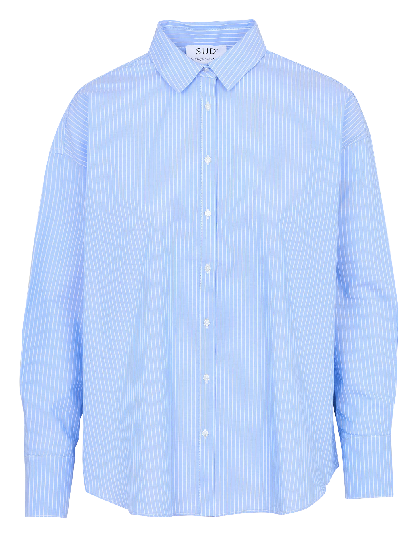 Chemise oversize rayée en coton SUD EXPRESS Bleu