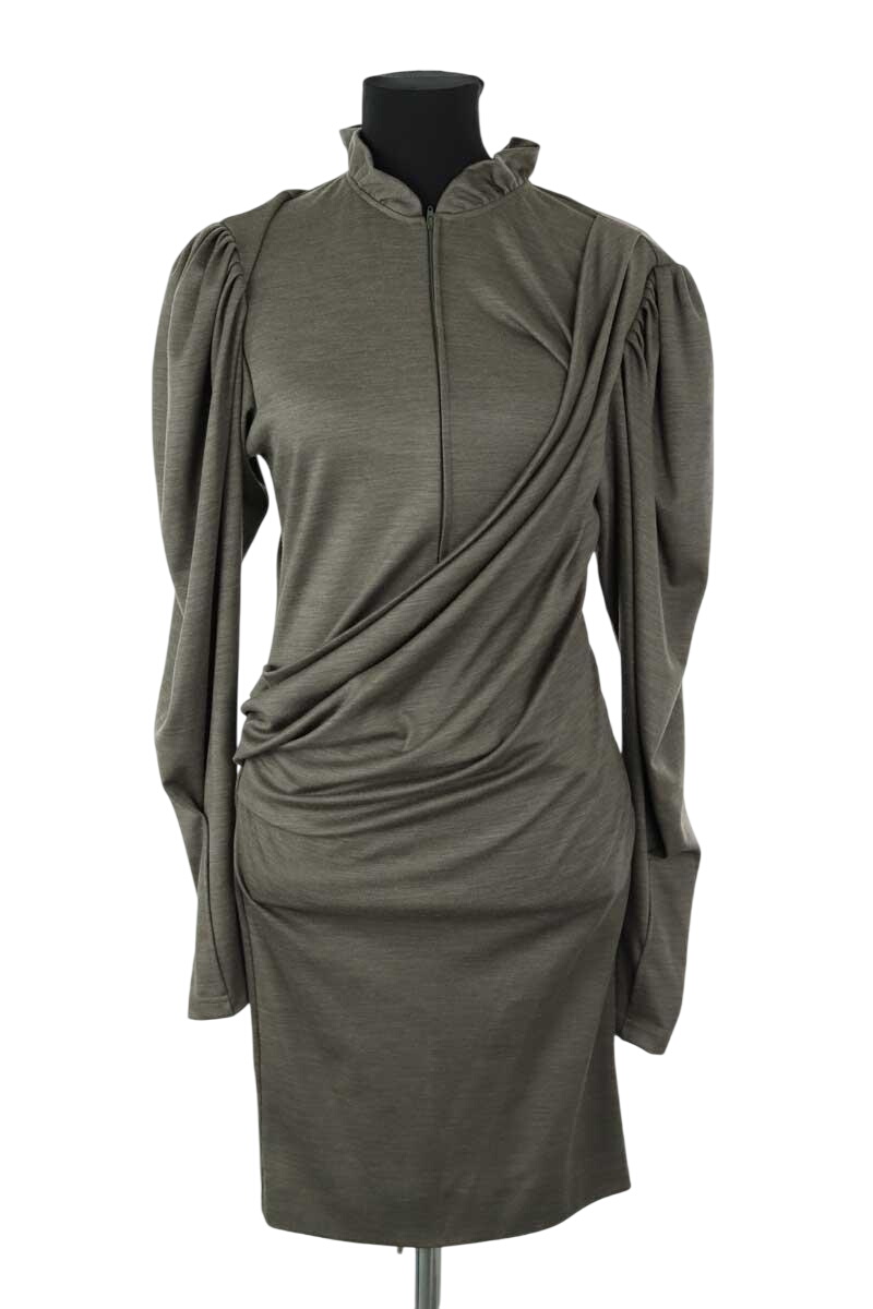 V-neck dress ISABEL MARANT - Seconde Main Khaki