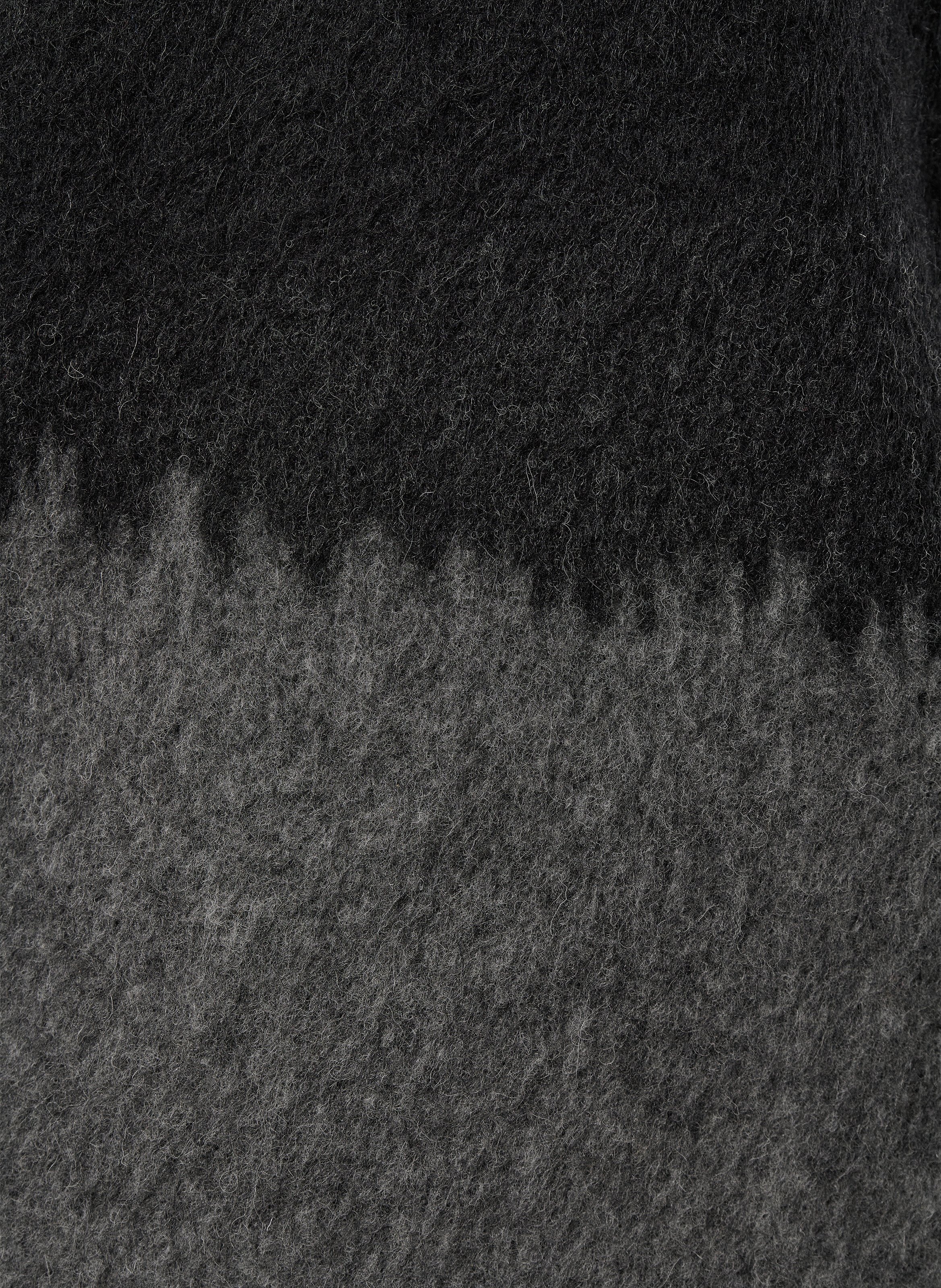 Pull ample dégradé en maille brossée HUMILITY Noir