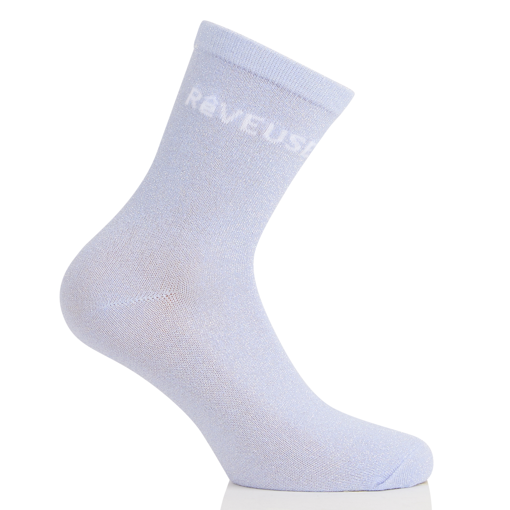 Chaussettes en coton mélangé pailletées  PIECES Bleu