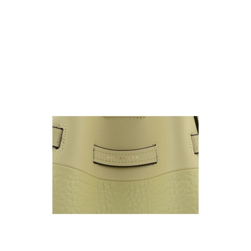 Handbag - cowhide leather POURCHET Brown