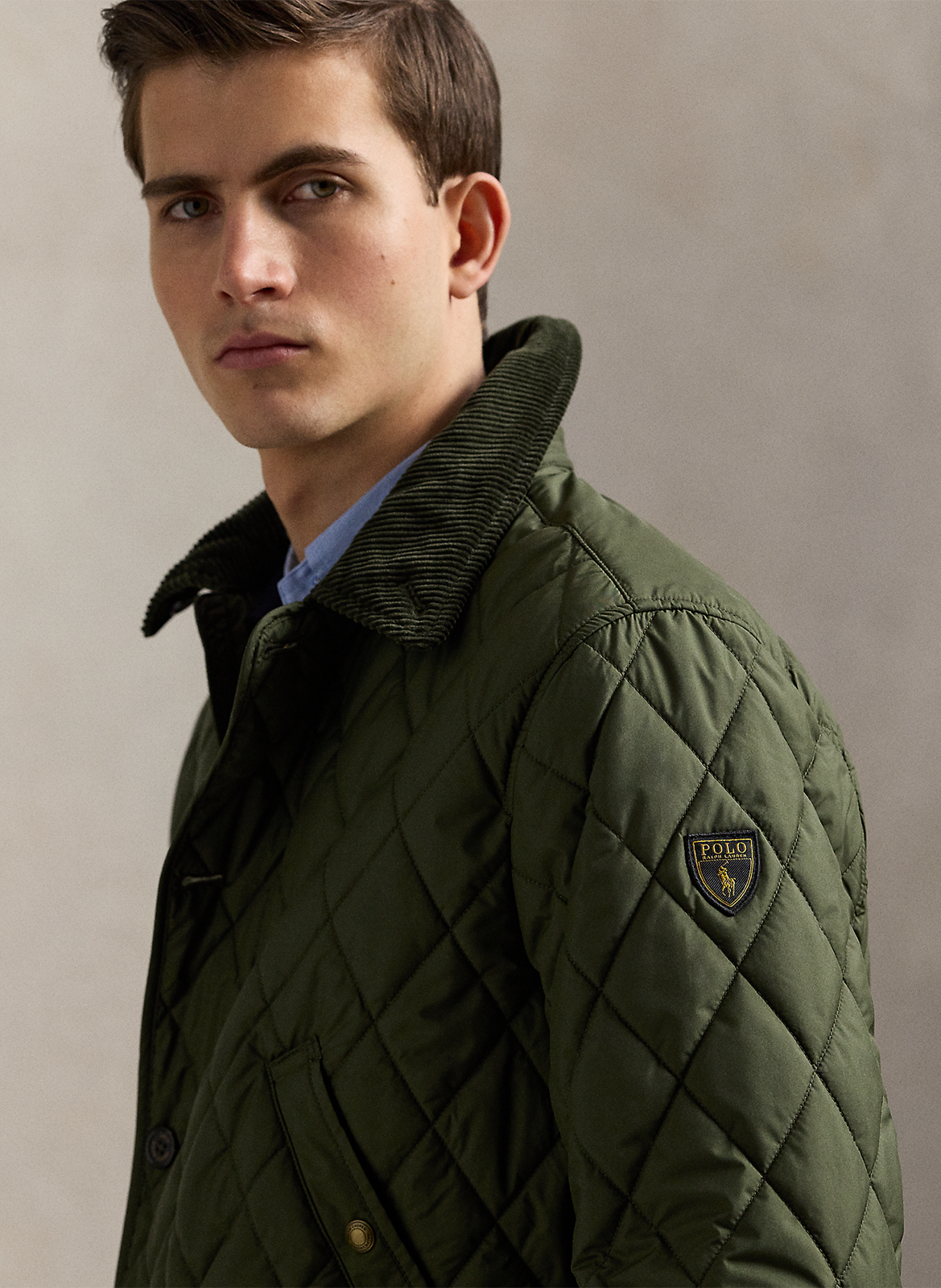 Blouson droit matelassé POLO RALPH LAUREN Vert