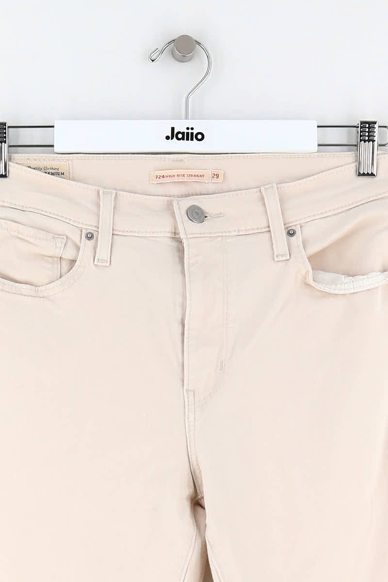 - Straight-leg jeans
- 5 pockets
- Straight cut
- Faded effect LEVI'S - Seconde main Beige