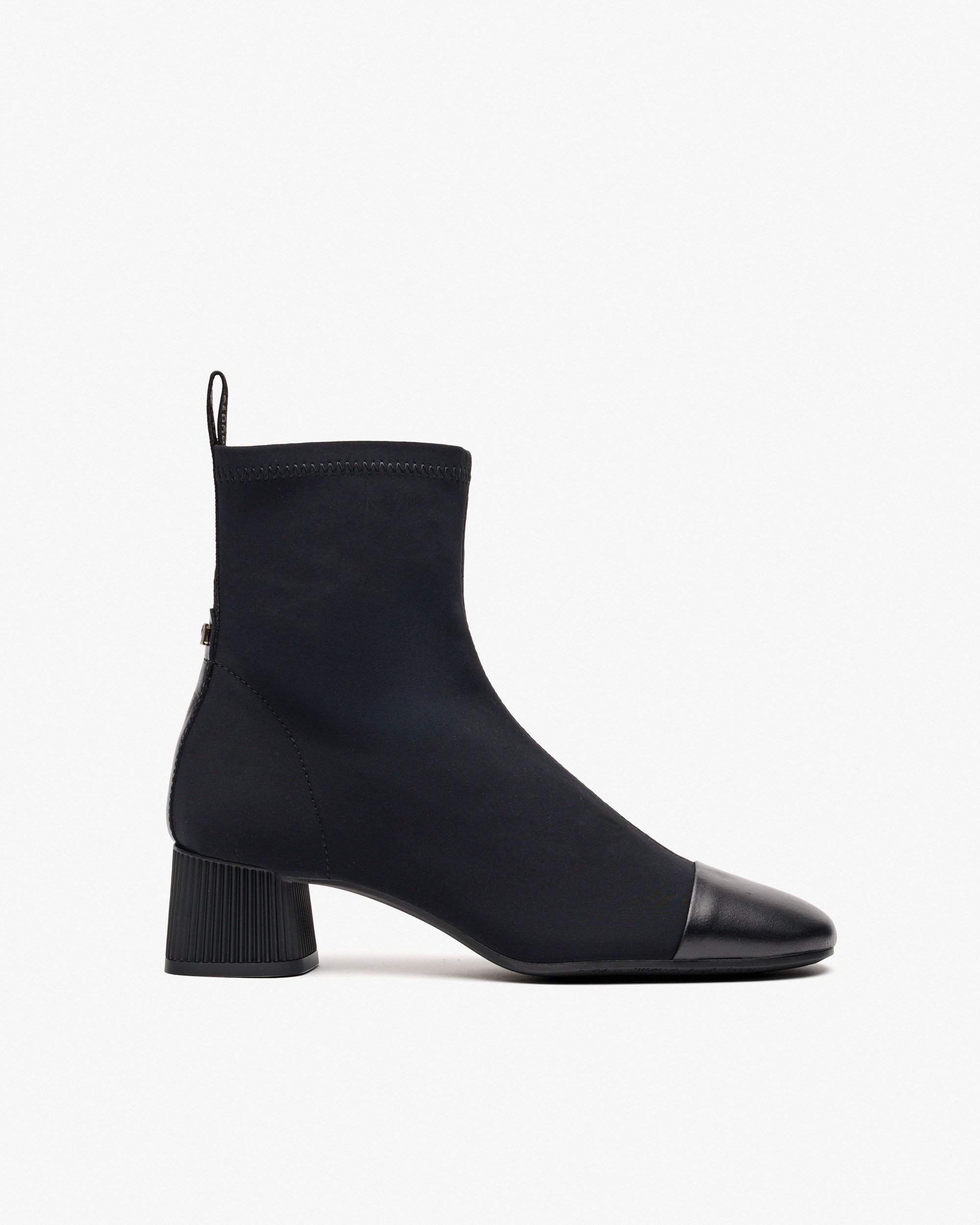 Black stretch fabric ankle boots PEDRO MIRALLES Black